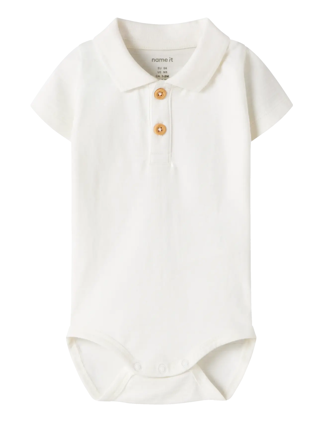 name it NBMHOFMAN SS POLO BODY - Short-sleeved bodies - CLOUD DANCER / cream