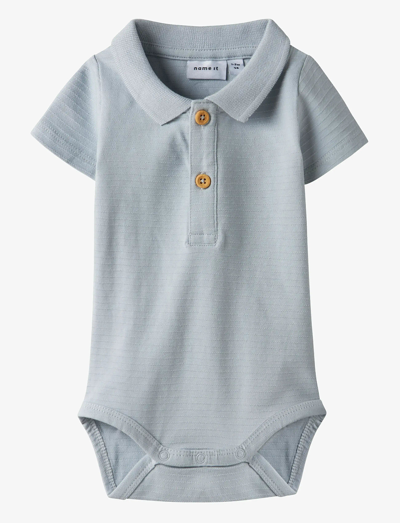 name it - NBMHOFMAN SS POLO BODY - lühikeste varrukatega bodid - pearl blue - 1