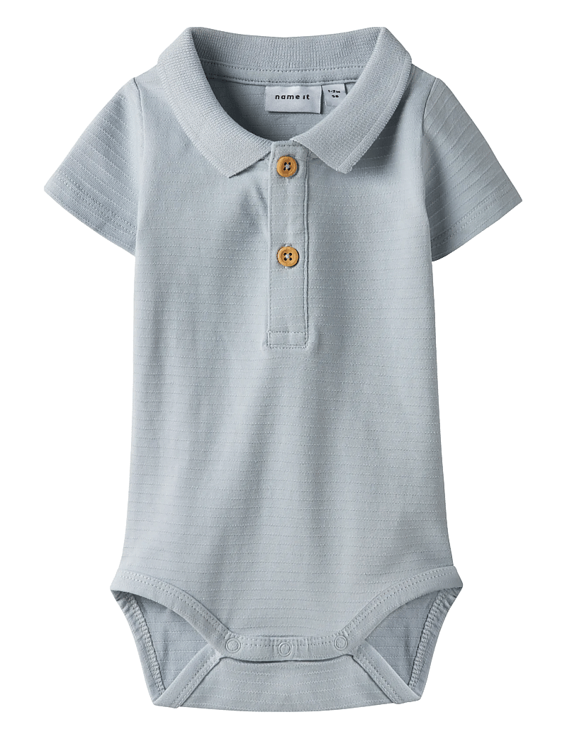 name it - NBMHOFMAN SS POLO BODY - lühikeste varrukatega bodid - pearl blue - 1