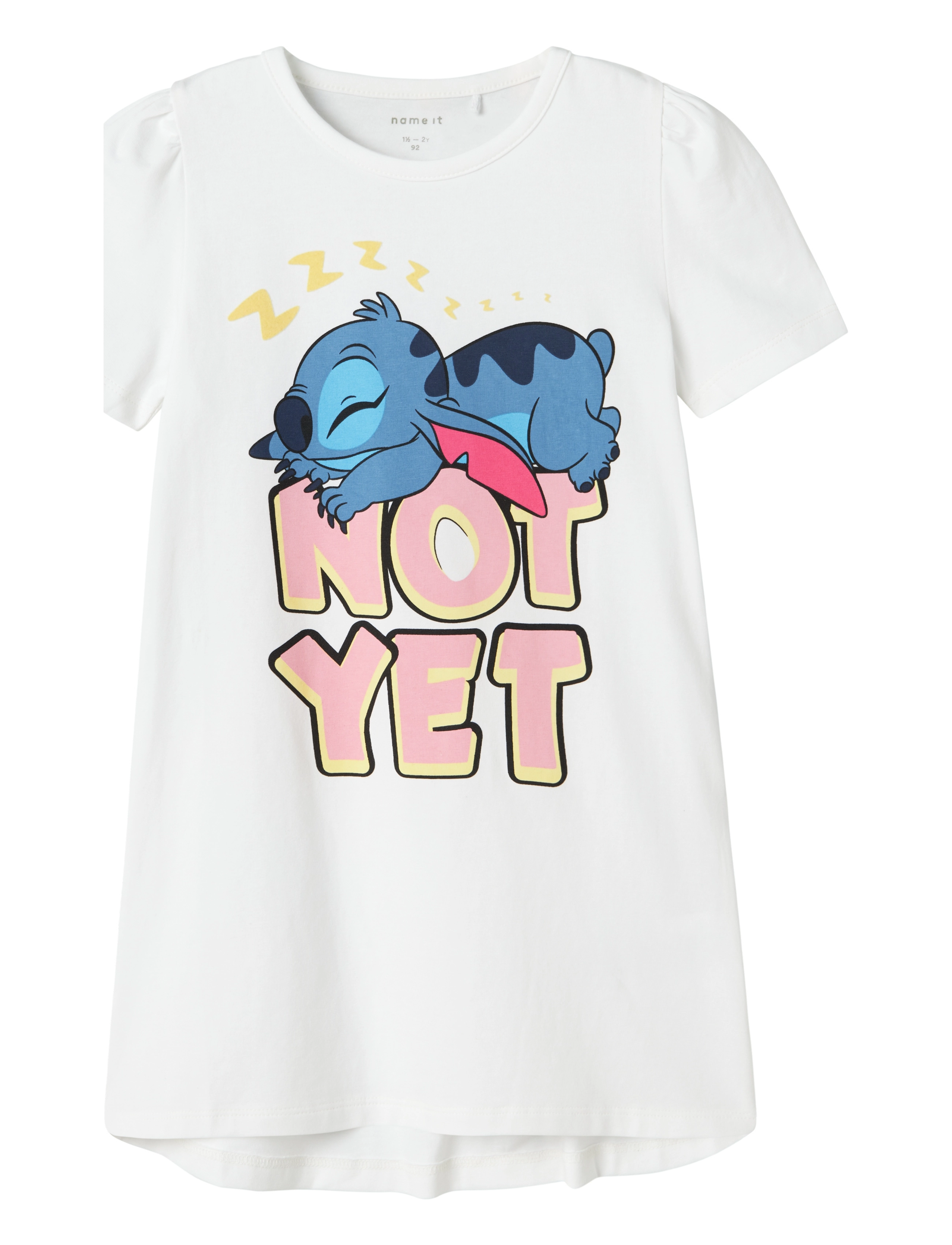 name it NMFASTA STITCH SS NIGHTGOWN WDI - Riided - BRIGHT WHITE / white
