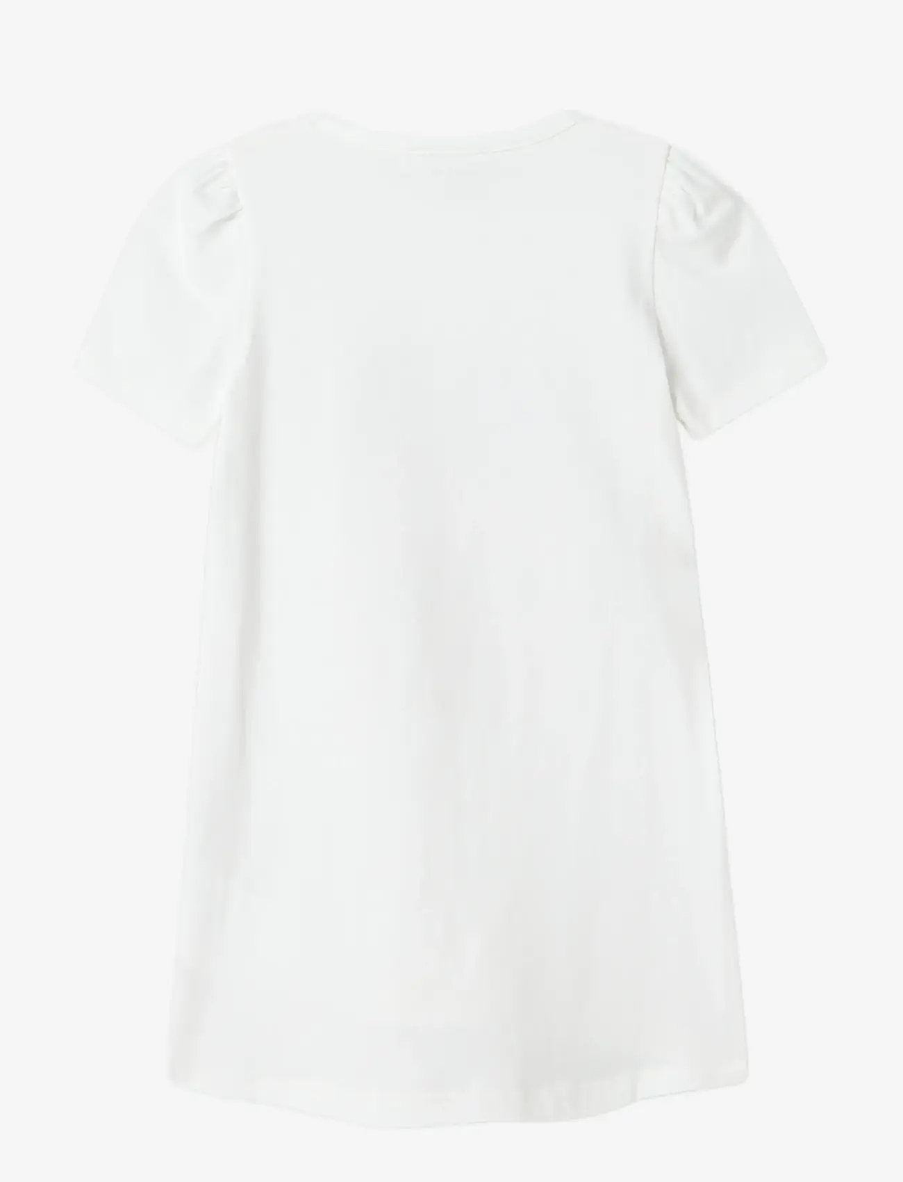 name it - NMFASTA STITCH SS NIGHTGOWN WDI - lühikeste varrukatega t-särgid - bright white - 2