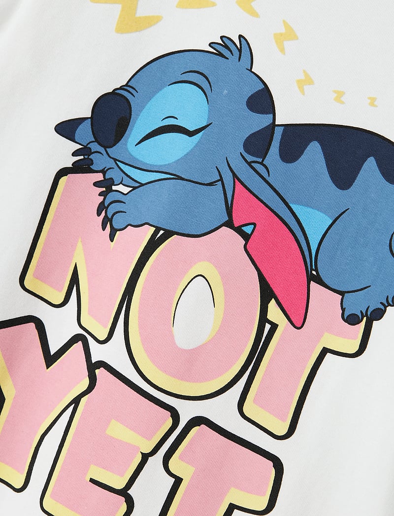 name it - NMFASTA STITCH SS NIGHTGOWN WDI - lühikeste varrukatega t-särgid - bright white - 3