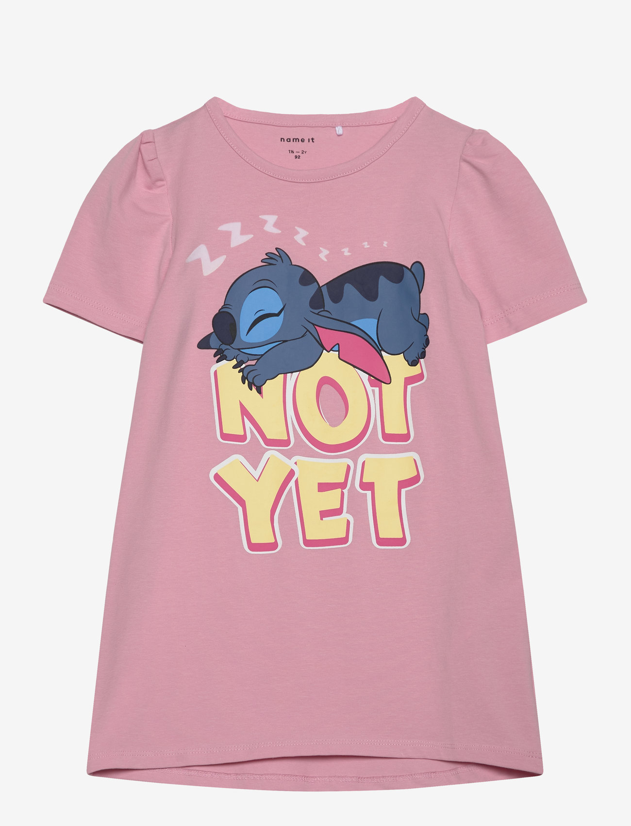 name it - NMFASTA STITCH SS NIGHTGOWN WDI - kurzärmelige - cameo pink - 1