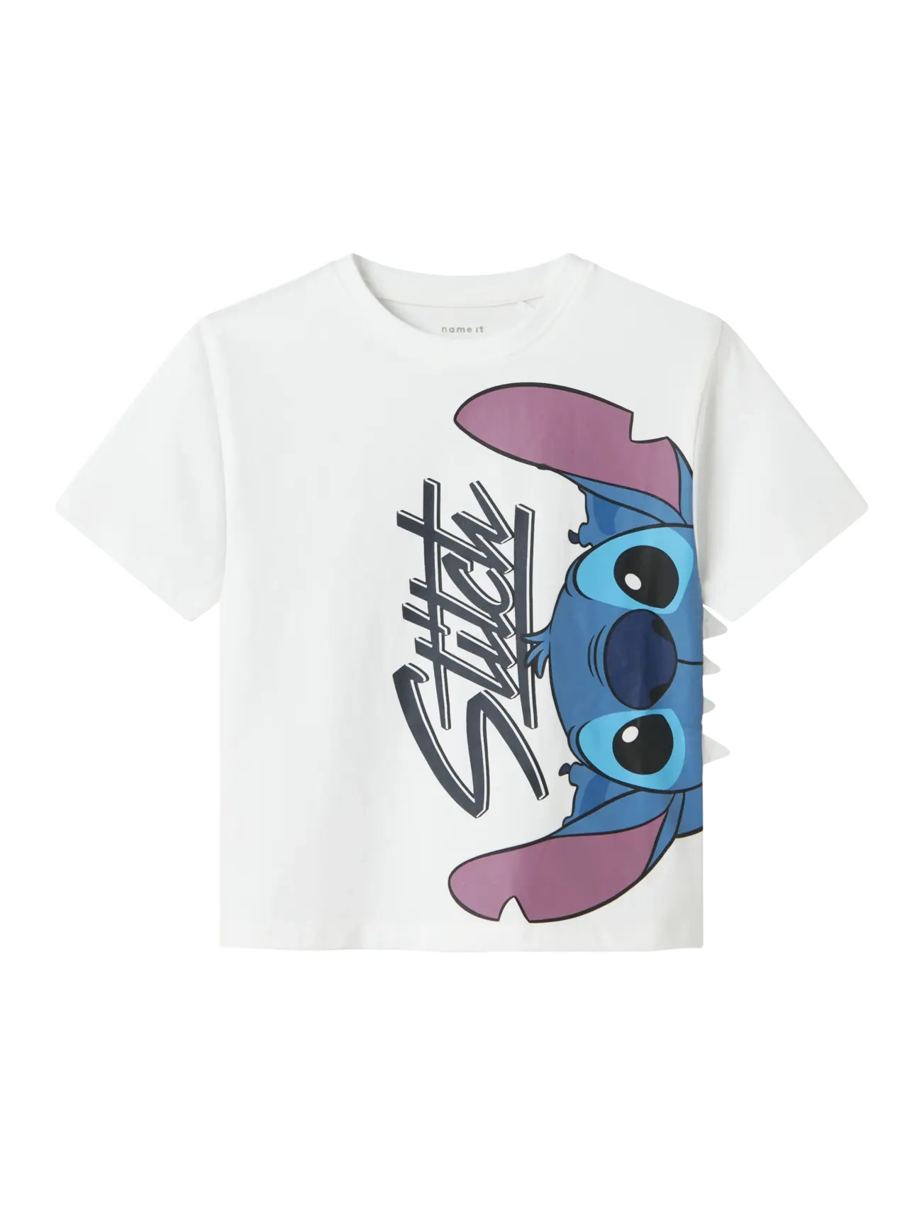 NAME IT Nmmanwit Stitch Nreg Ss Oberteil Wdi Weiß - 92 - Kinder