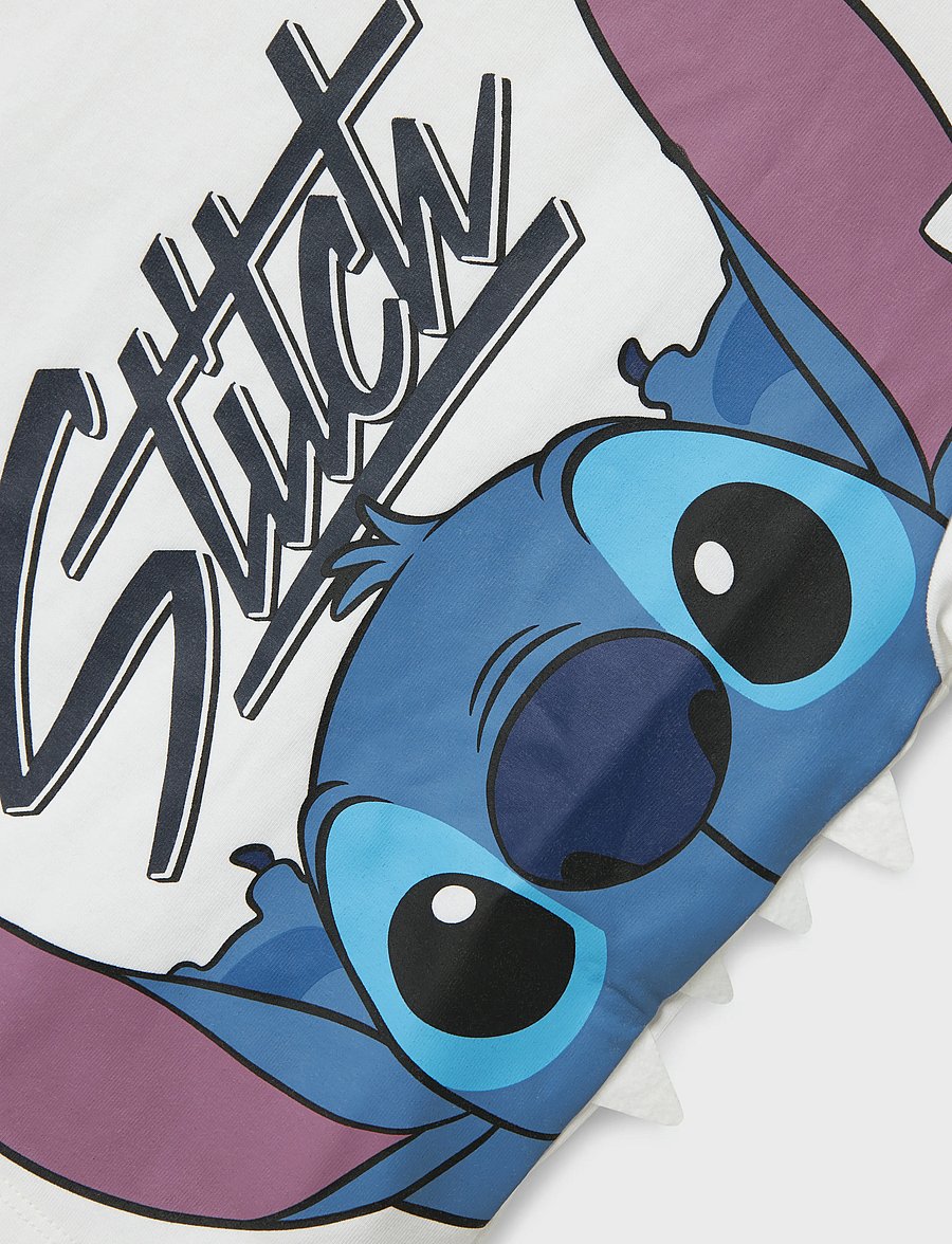 name it - NMMANWIT STITCH NREG SS TOP WDI - kortærmede t-shirts - bright white - 3