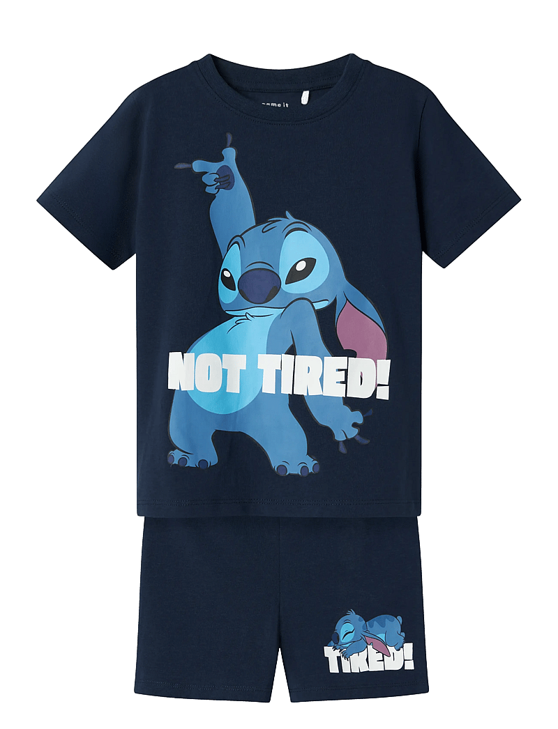 name it - NMMARUSH STITCH NREG SS NIGHTSET WDI - pyjama-sets - navy blazer - 0