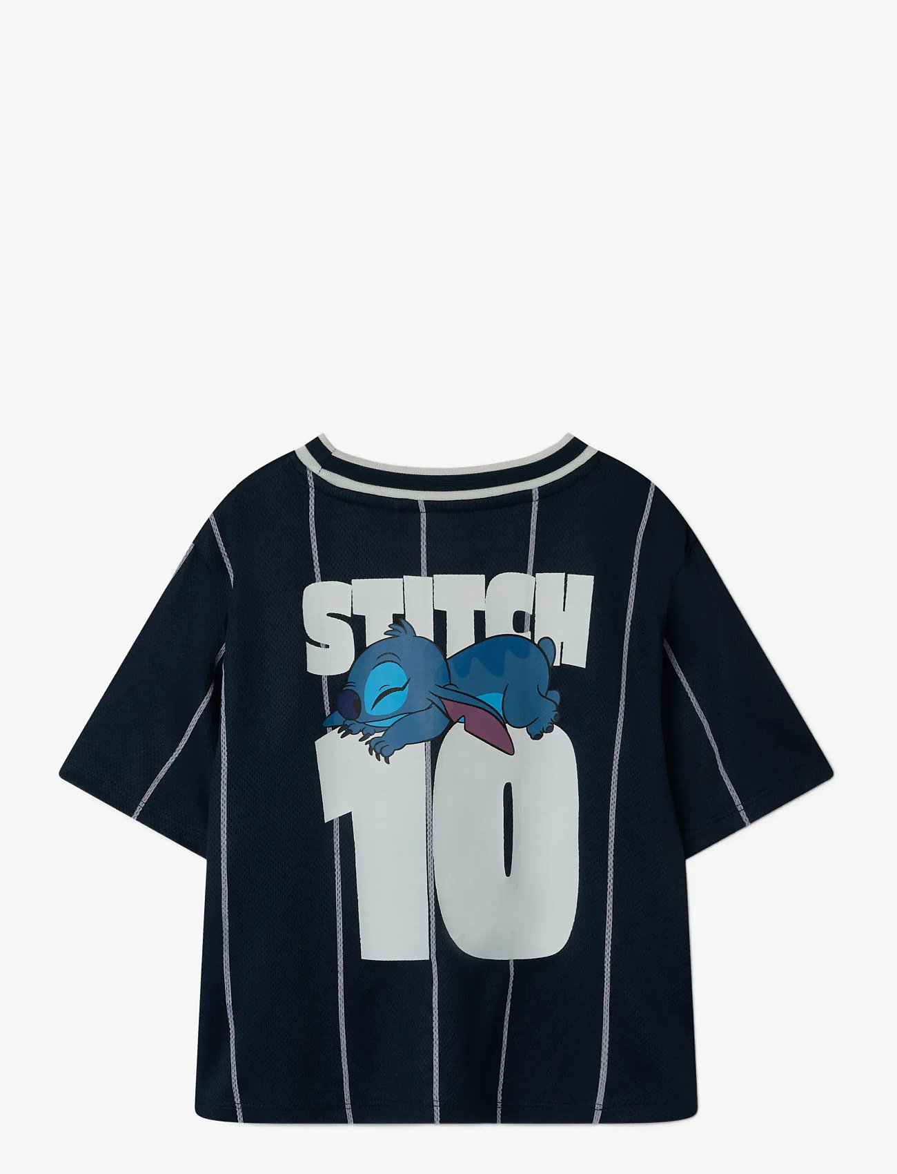 name it - NMMARIZ STITCH NREG SS POLY TOP WDI - short-sleeved t-shirts - navy blazer - 1