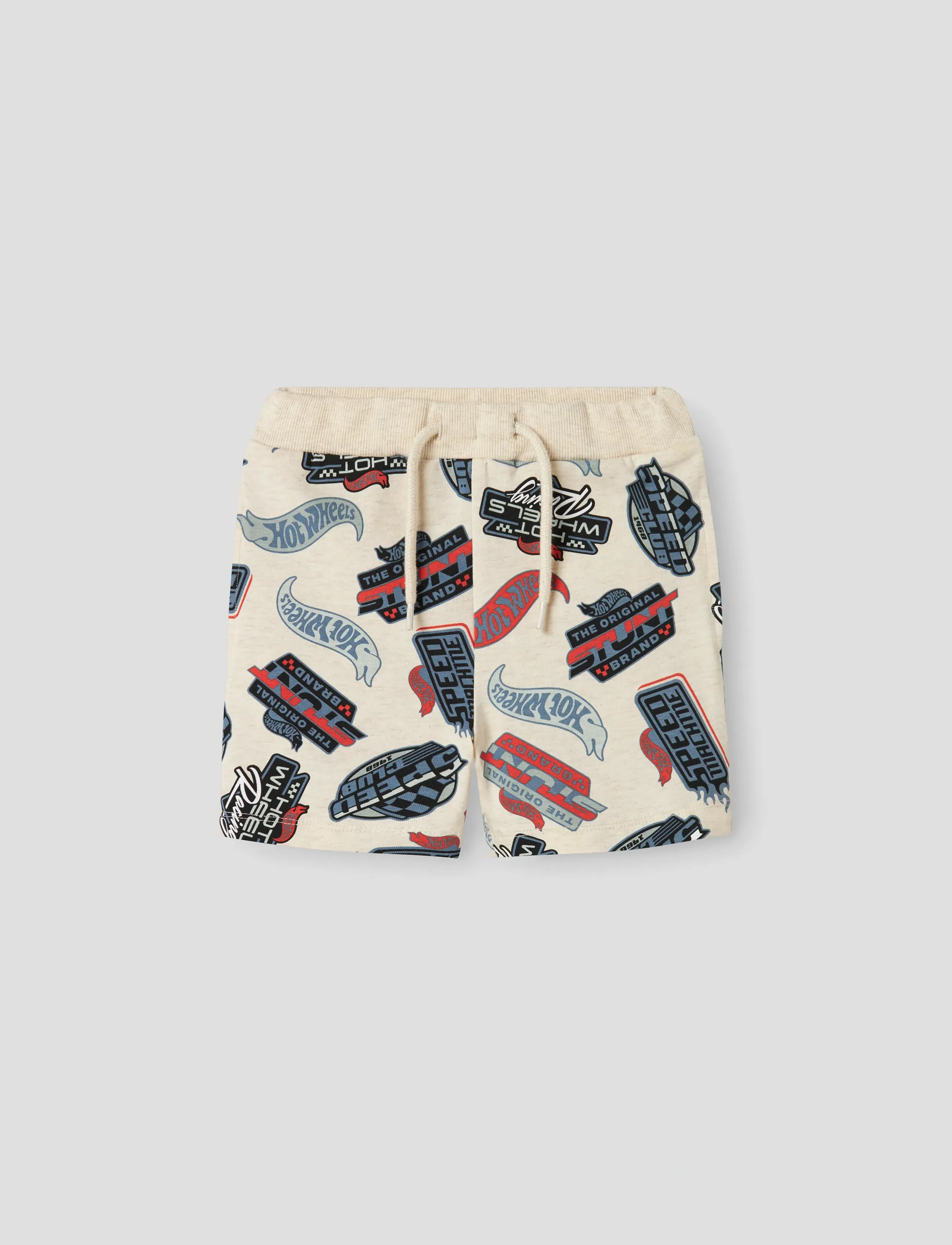 name it Nmmary Hotwheels L Nreg Shorts Sky, 98, Cream, Shorts > Svedeshorts, Børn