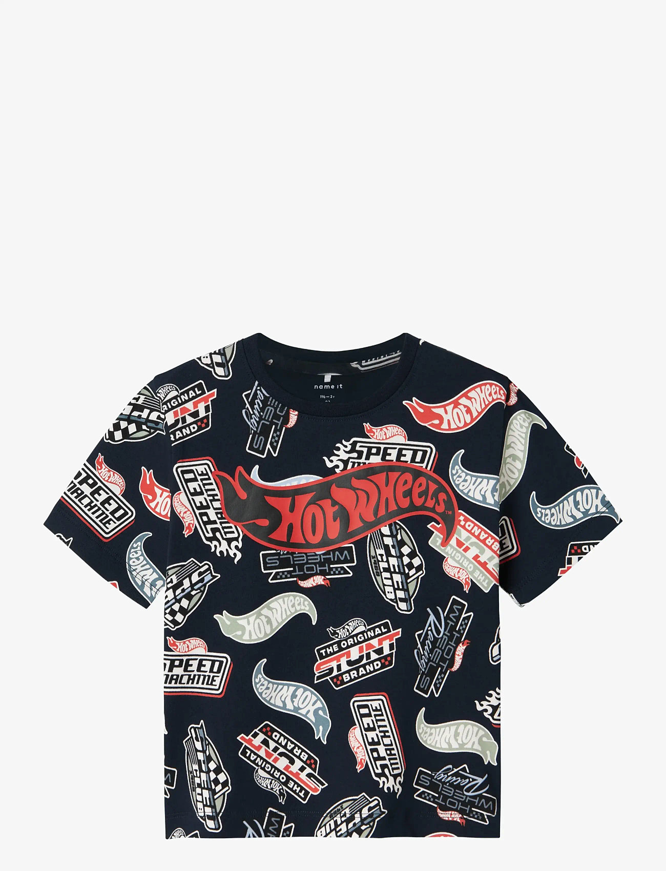 name it - NMMARY HOTWHEELS NREG SS TOP SKY - kortärmade t-shirts - navy blazer - 1