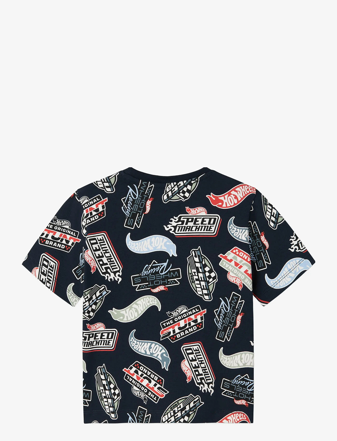 name it - NMMARY HOTWHEELS NREG SS TOP SKY - kortärmade t-shirts - navy blazer - 2