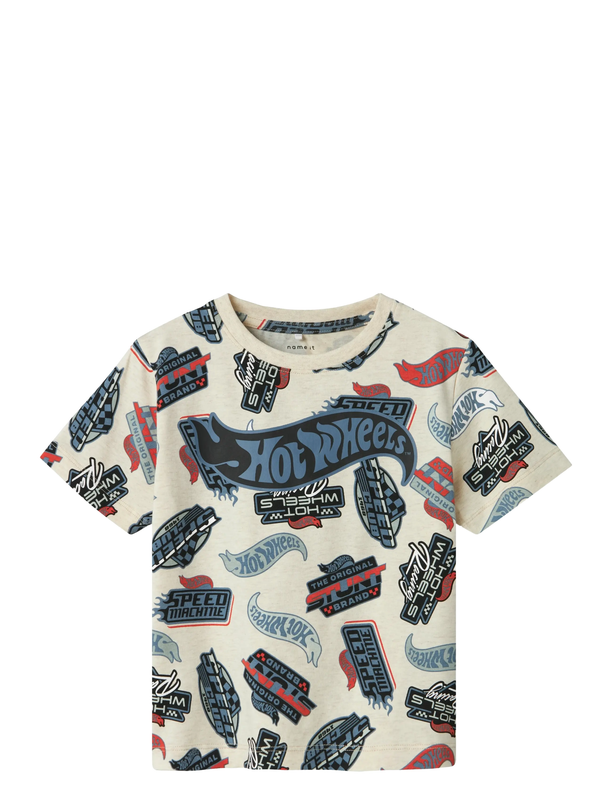 name it NMMARY HOTWHEELS NREG SS TOP SKY - Kläder - PEYOTE MELANGE / cream
