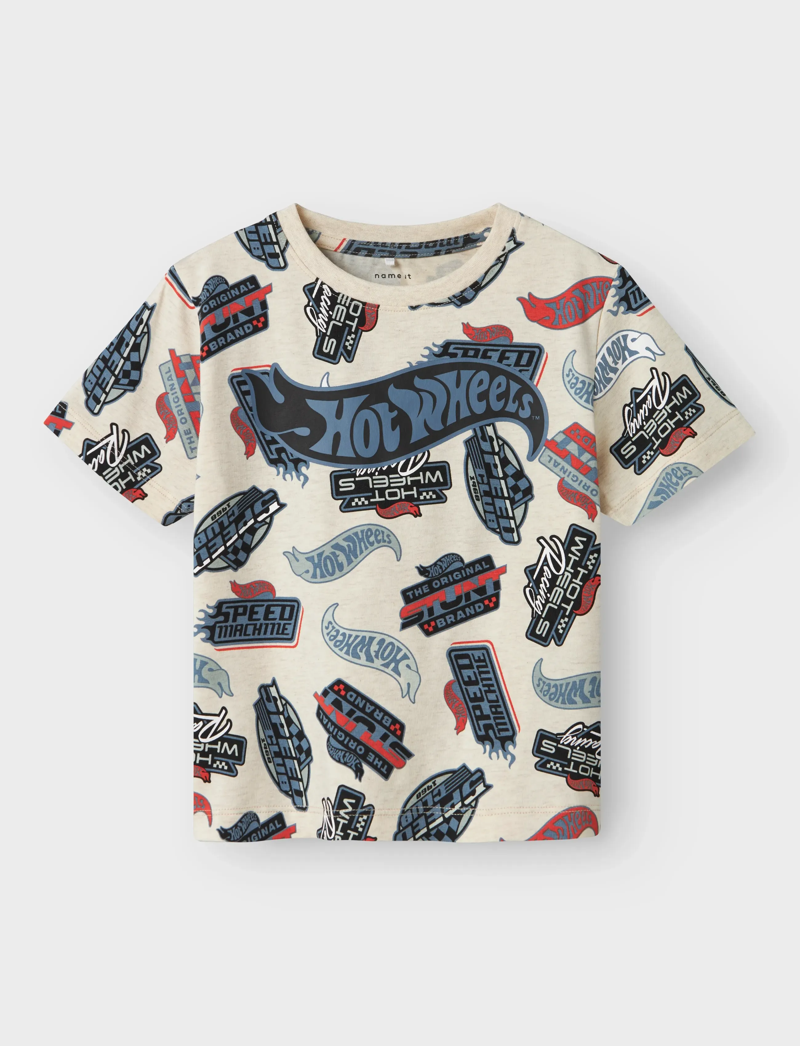 name it - NMMARY HOTWHEELS NREG SS TOP SKY - t-krekli ar īsām piedurknēm - peyote melange - 2