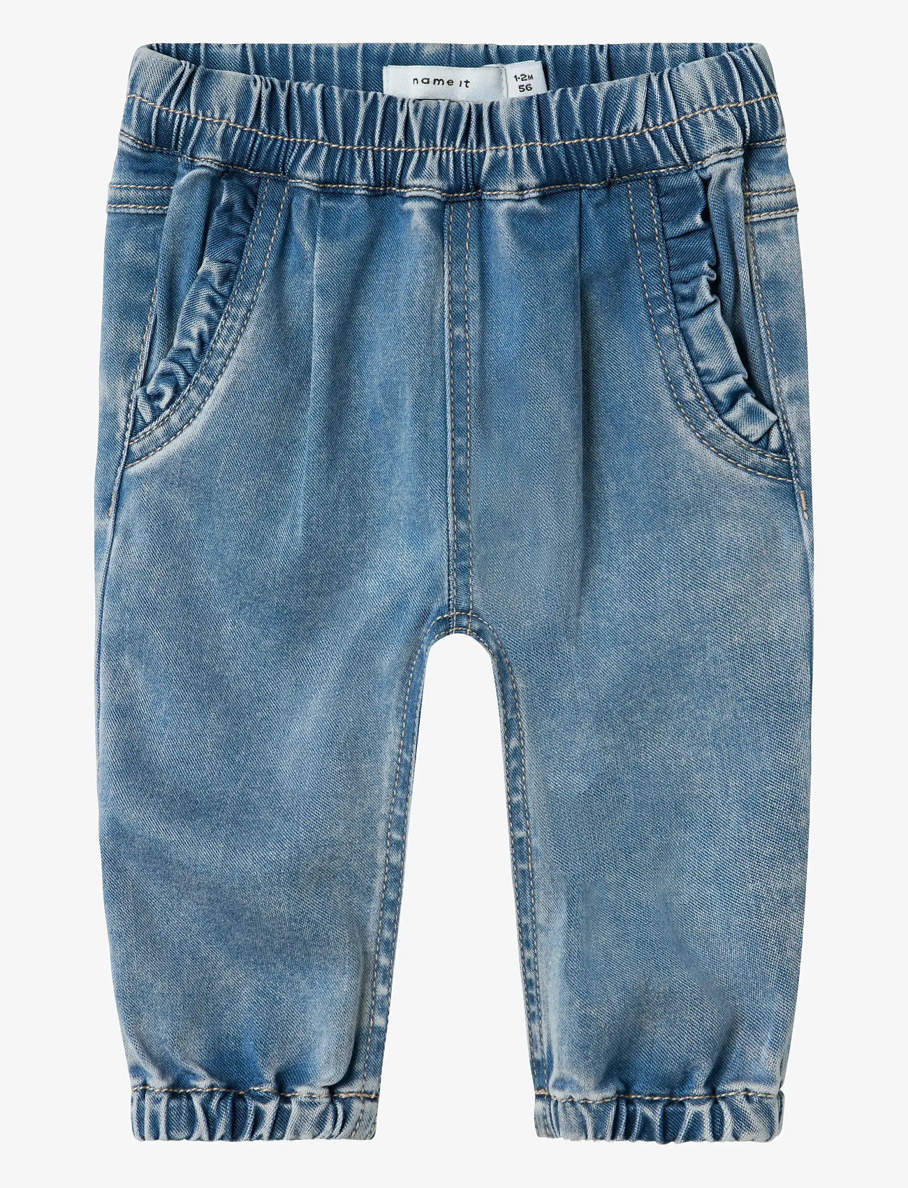 name it - NBFROSE R FRILL JEANS 1550-TO NOOS - loose jeans - medium blue denim - 1