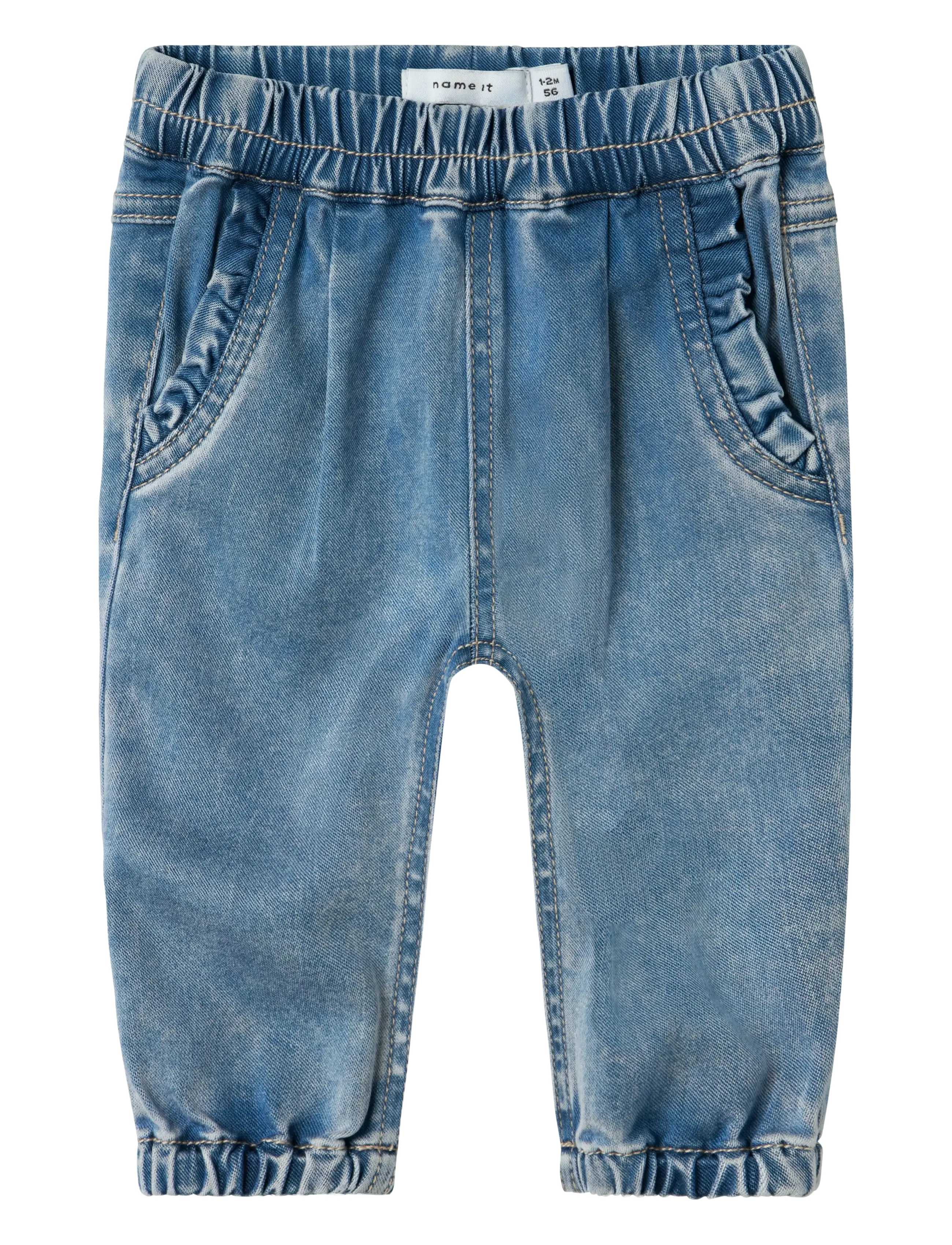 name it NBFROSE R FRILL JEANS 1550-TO NOOS - Jeans - MEDIUM BLUE DENIM / blue