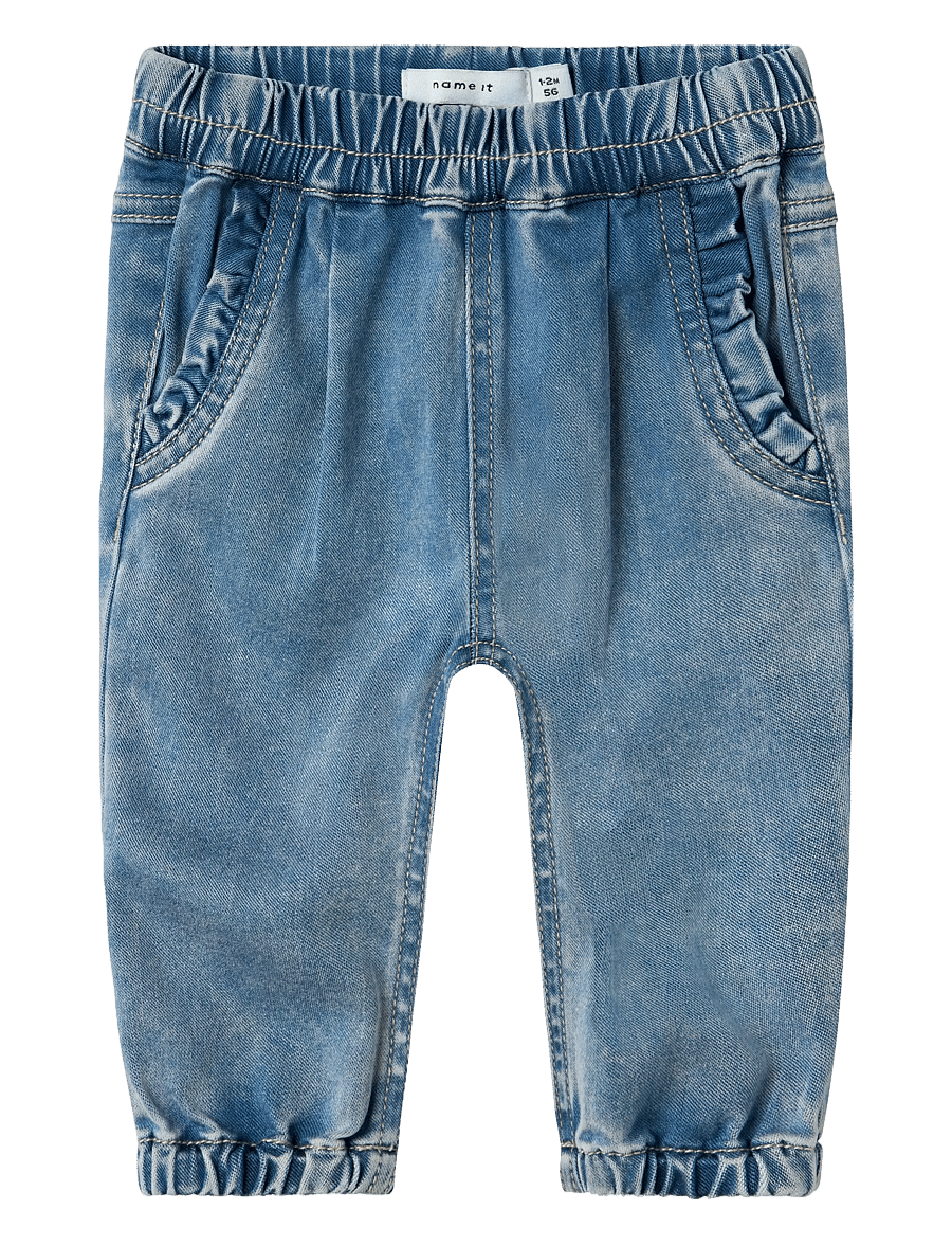name it - NBFROSE R FRILL JEANS 1550-TO NOOS - loose jeans - medium blue denim - 1
