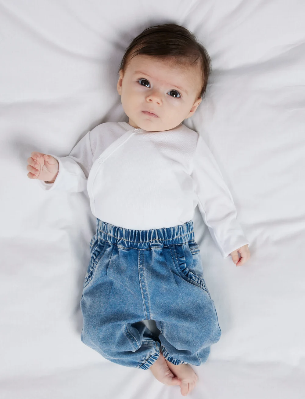 name it - NBFROSE R FRILL JEANS 1550-TO NOOS - loose jeans - medium blue denim - 0