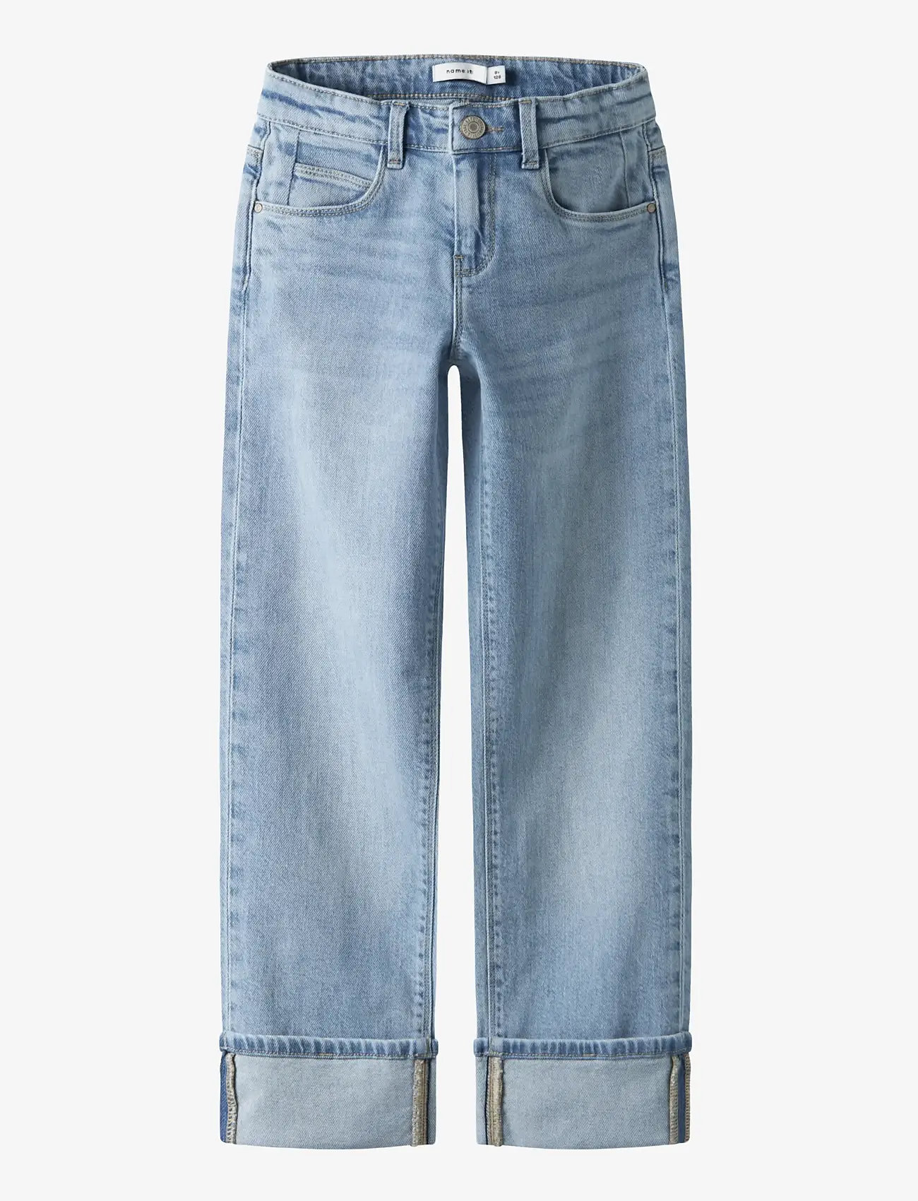 name it - NKFROSE STRAIGHT FOLD JEANS 4224-AZ NOOS - regular jeans - light blue denim - 1