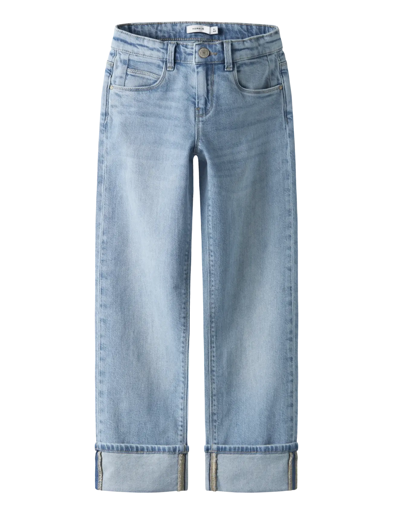 name it NKFROSE STRAIGHT FOLD JEANS 4224-AZ NOOS - Regular jeans - LIGHT BLUE DENIM / blue