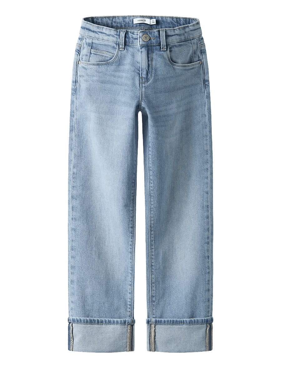 name it - NKFROSE STRAIGHT FOLD JEANS 4224-AZ NOOS - sirged teksad - light blue denim - 1