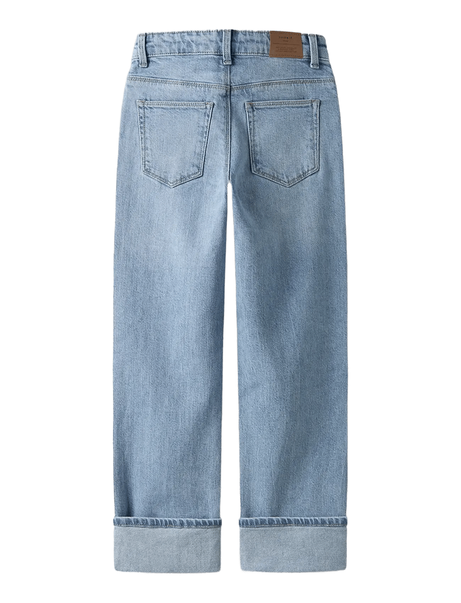 name it - NKFROSE STRAIGHT FOLD JEANS 4224-AZ NOOS - sirged teksad - light blue denim - 2