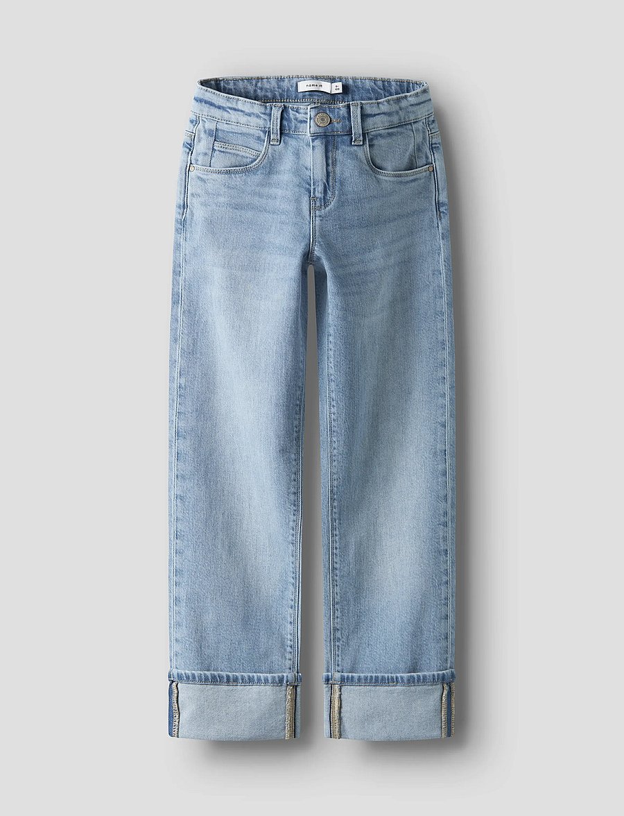 name it - NKFROSE STRAIGHT FOLD JEANS 4224-AZ NOOS - sirged teksad - light blue denim - 0
