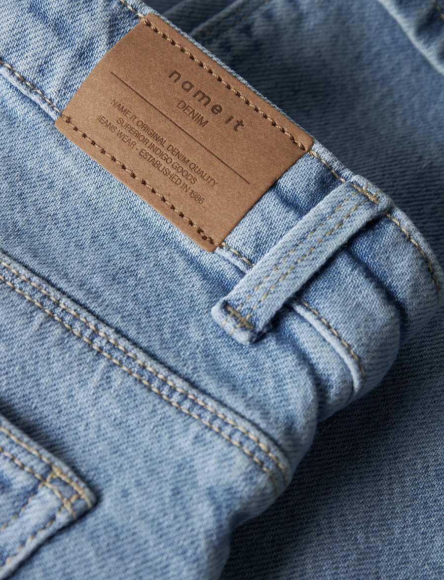 name it - NKFROSE STRAIGHT FOLD JEANS 4224-AZ NOOS - sirged teksad - light blue denim - 5