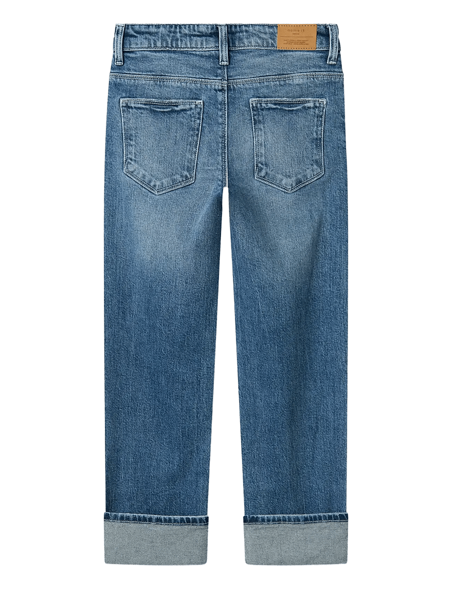 name it - NKFROSE STRAIGHT FOLD JEANS 4224-AZ NOOS - sirged teksad - medium blue denim - 2