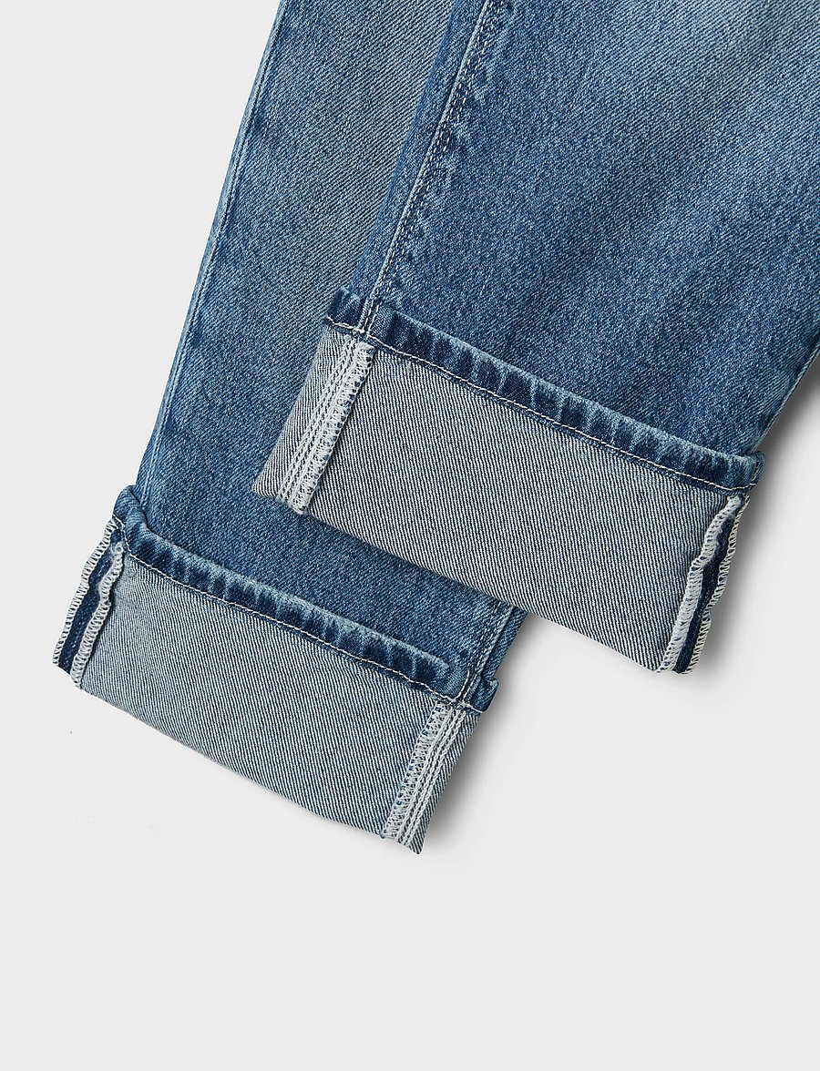 name it - NKFROSE STRAIGHT FOLD JEANS 4224-AZ NOOS - sirged teksad - medium blue denim - 4