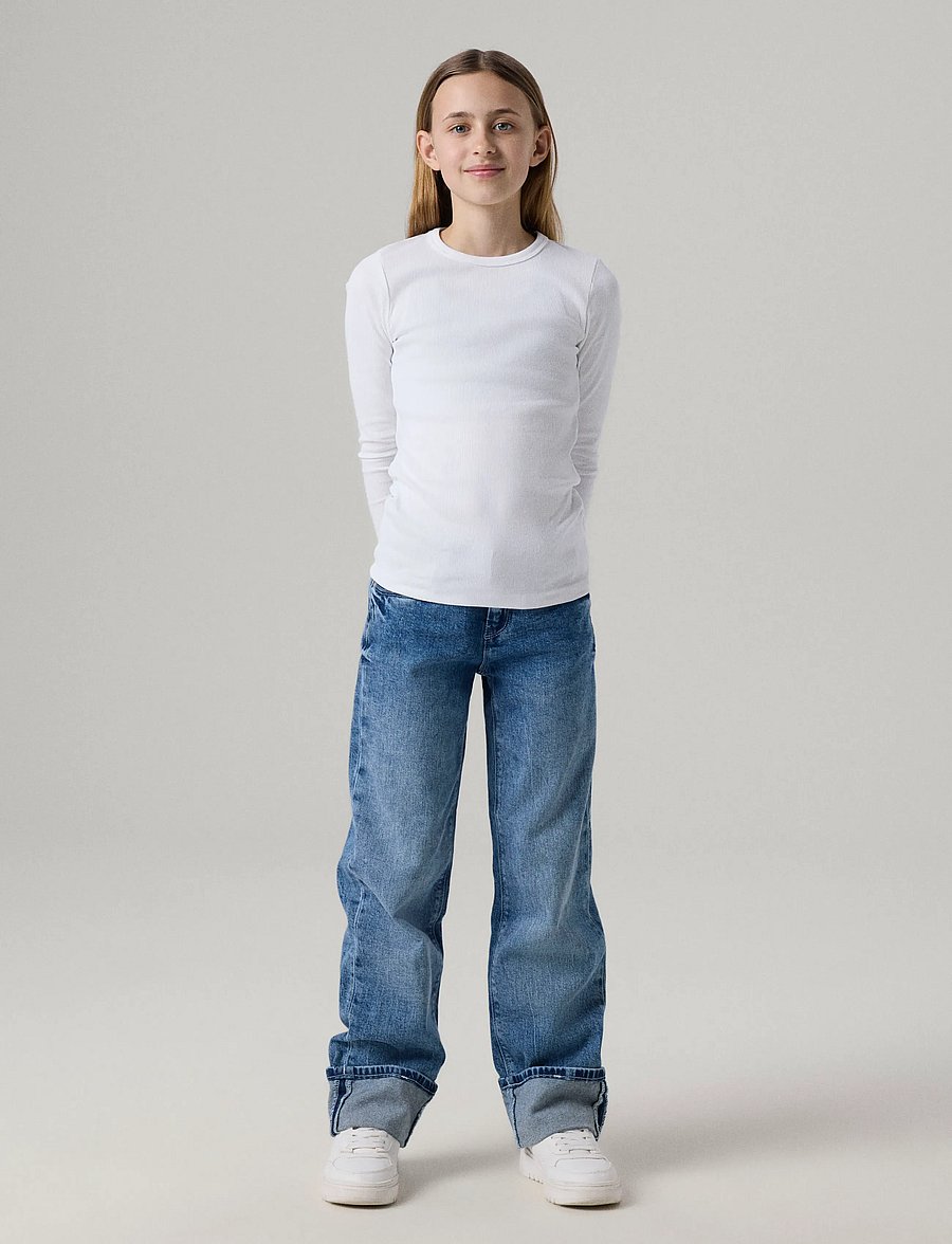 name it - NKFROSE STRAIGHT FOLD JEANS 4224-AZ NOOS - regular jeans - medium blue denim - 4