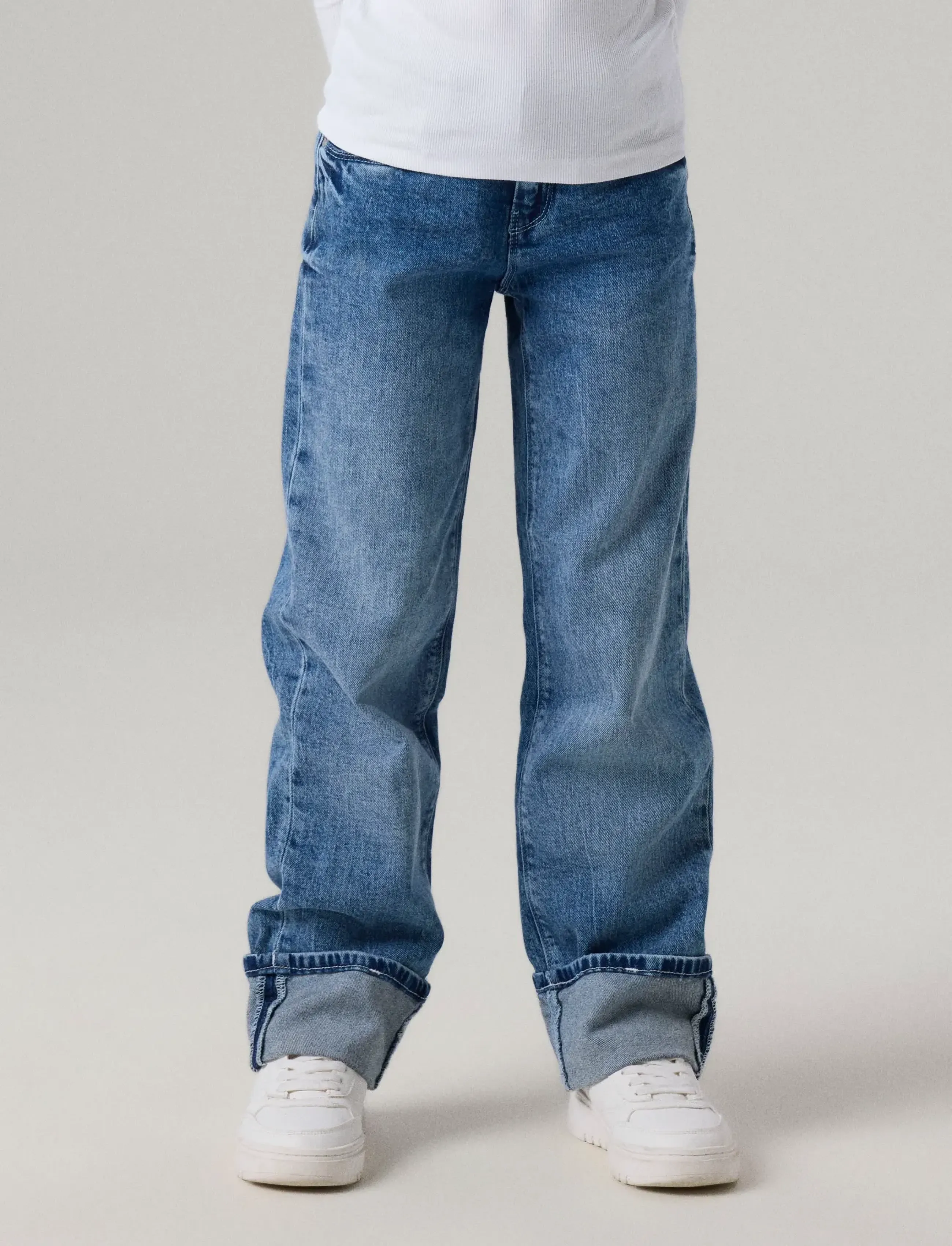 name it - NKFROSE STRAIGHT FOLD JEANS 4224-AZ NOOS - regular jeans - medium blue denim - 5