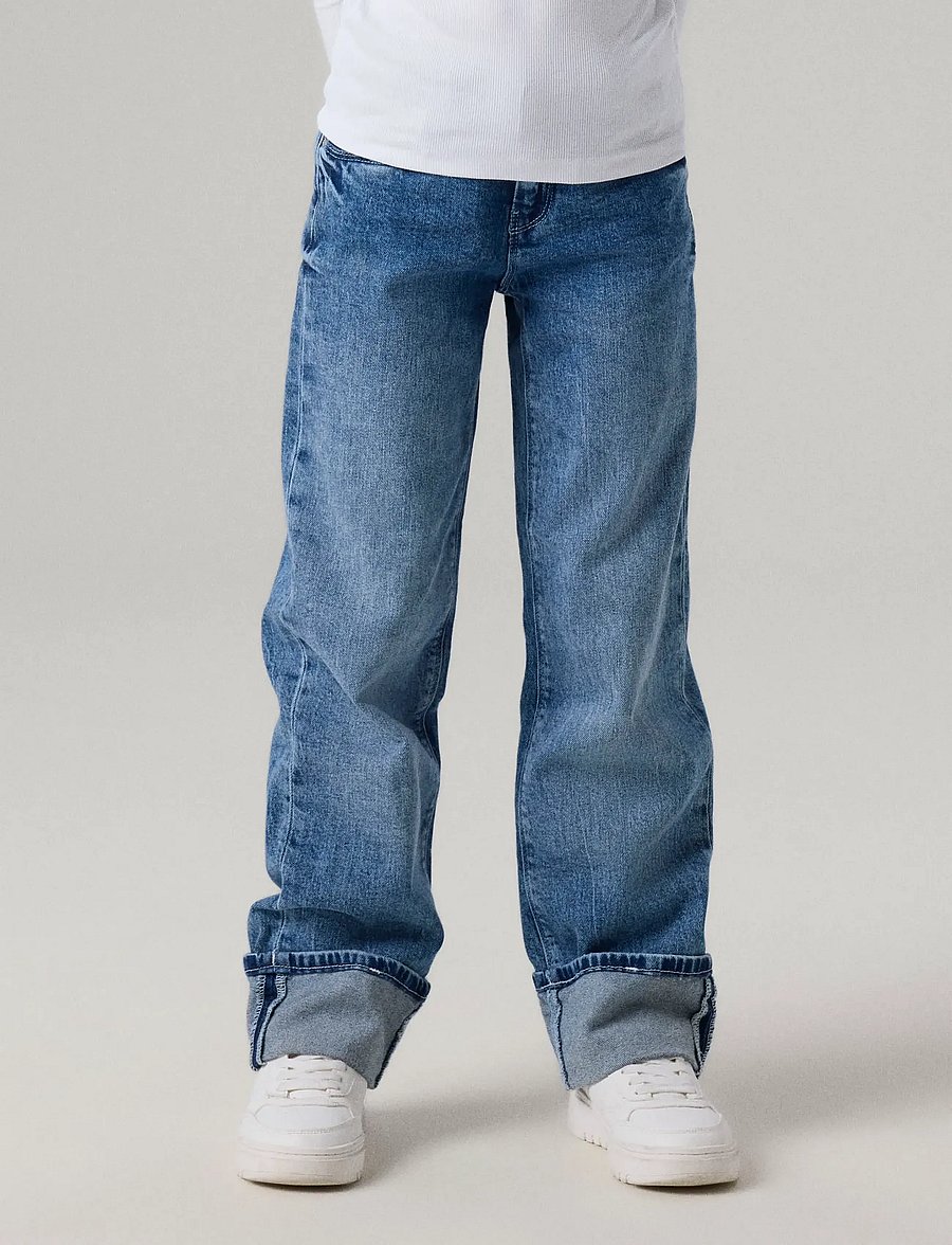 name it - NKFROSE STRAIGHT FOLD JEANS 4224-AZ NOOS - regular jeans - medium blue denim - 5