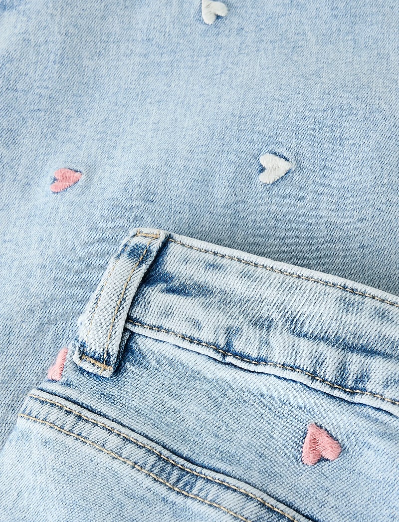 name it - NKFROSE WIDE EMB JEANS 2010-FR NOOS - brede jeans - light blue bleached denim - 4