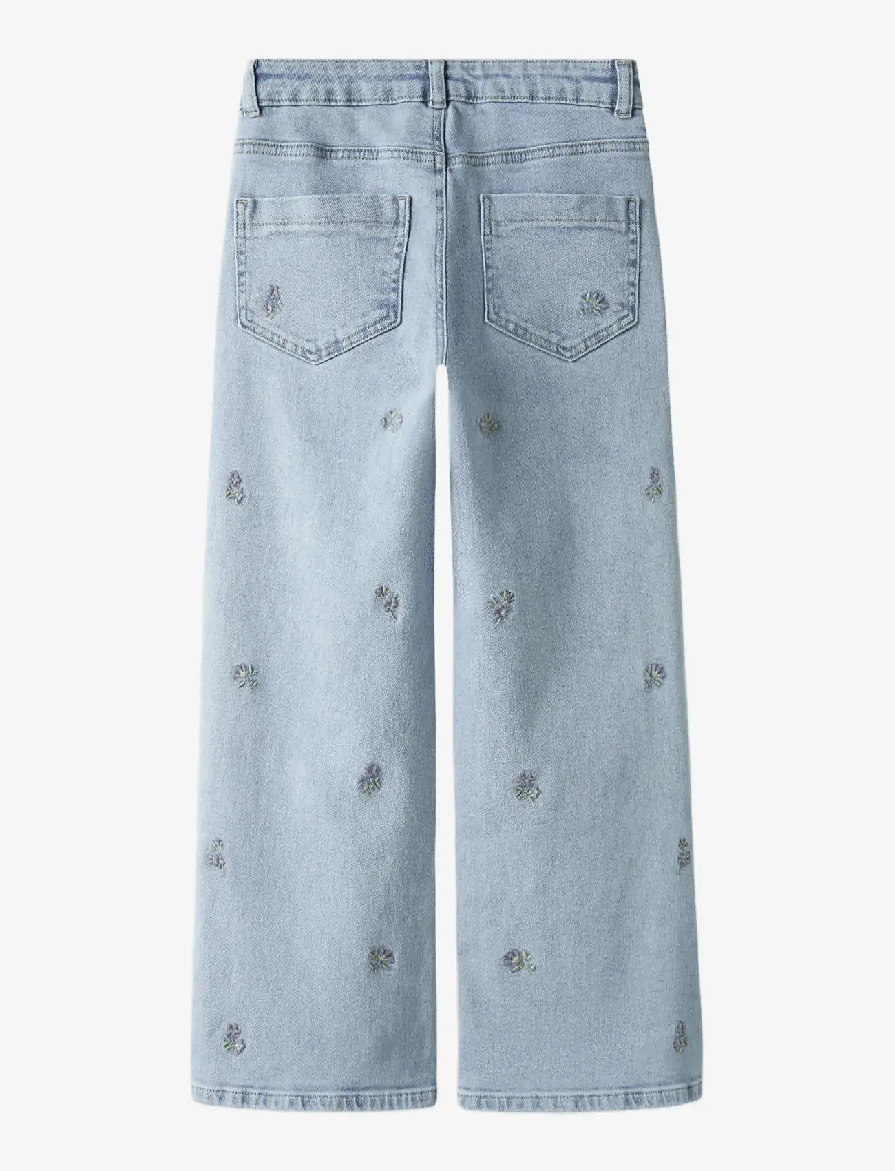 name it - NKFROSE WIDE EMB JEANS 2010-FR NOOS - szerokie dżinsy - light blue denim - 2