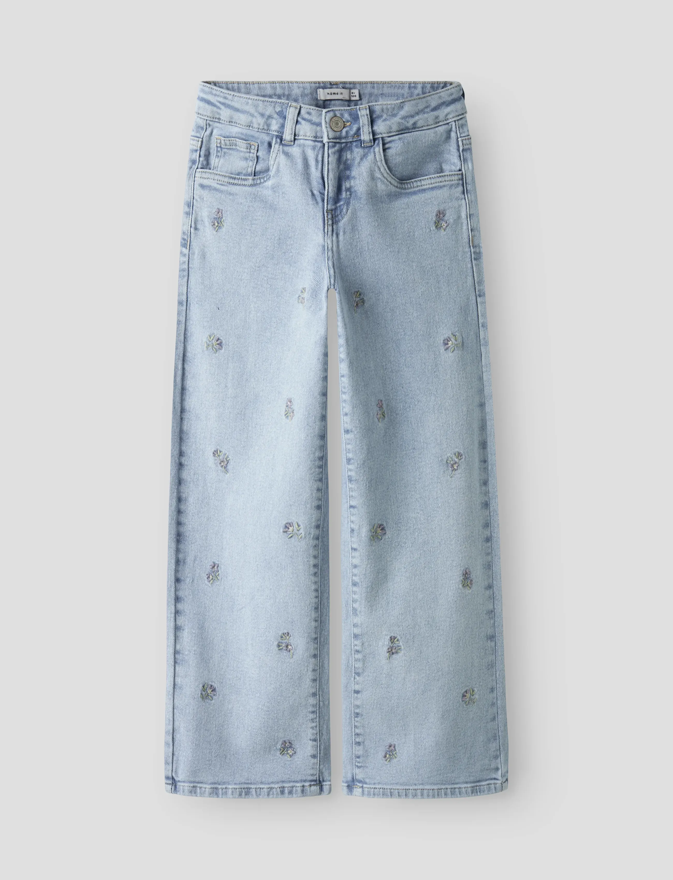 name it NKFROSE WIDE EMB JEANS 2010-FR NOOS - Underdele - LIGHT BLUE DENIM / blue