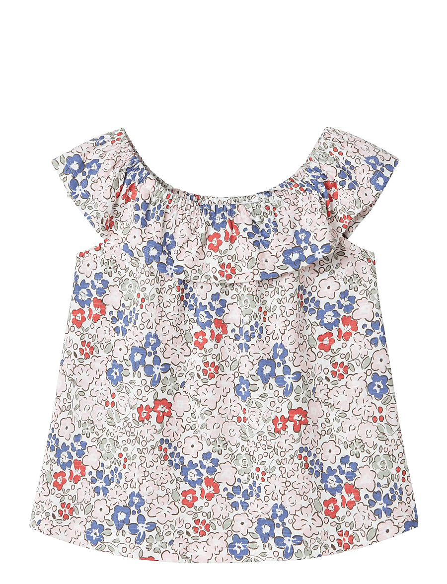 name it - NMFHAILE SL TOP - bluser & tunikaer - bright white - 0
