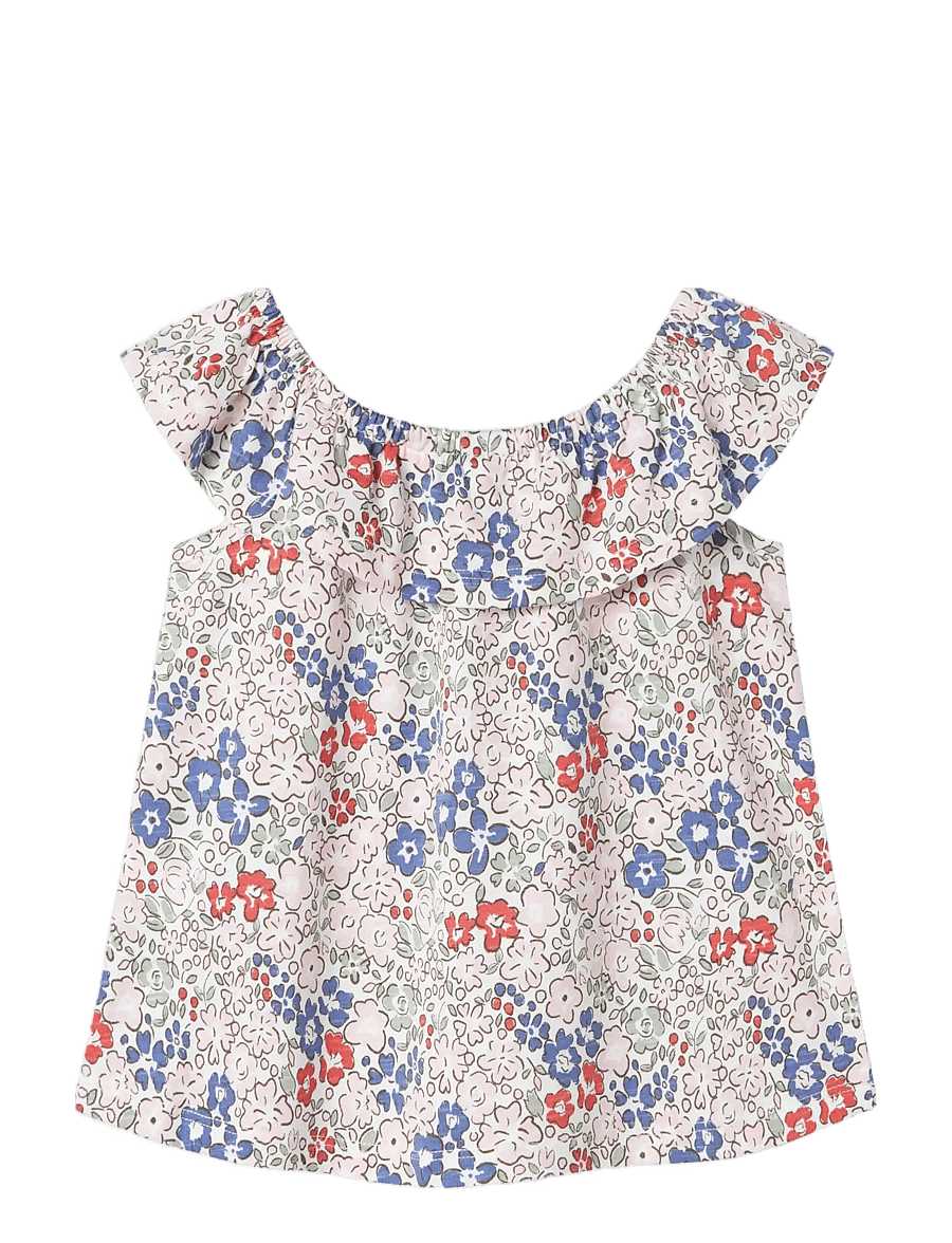 name it - NMFHAILE SL TOP - bluser & tunikaer - bright white - 1
