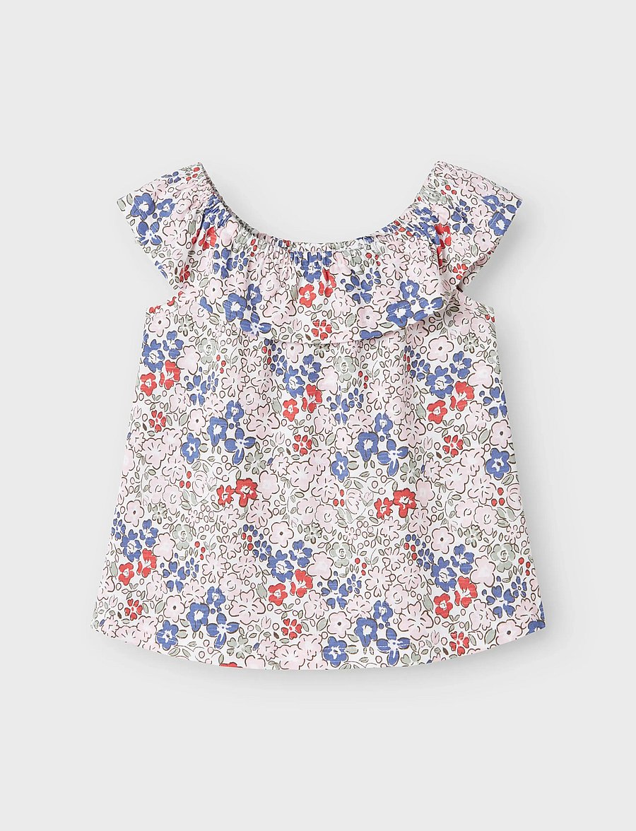 name it - NMFHAILE SL TOP - bluser & tunikaer - bright white - 2