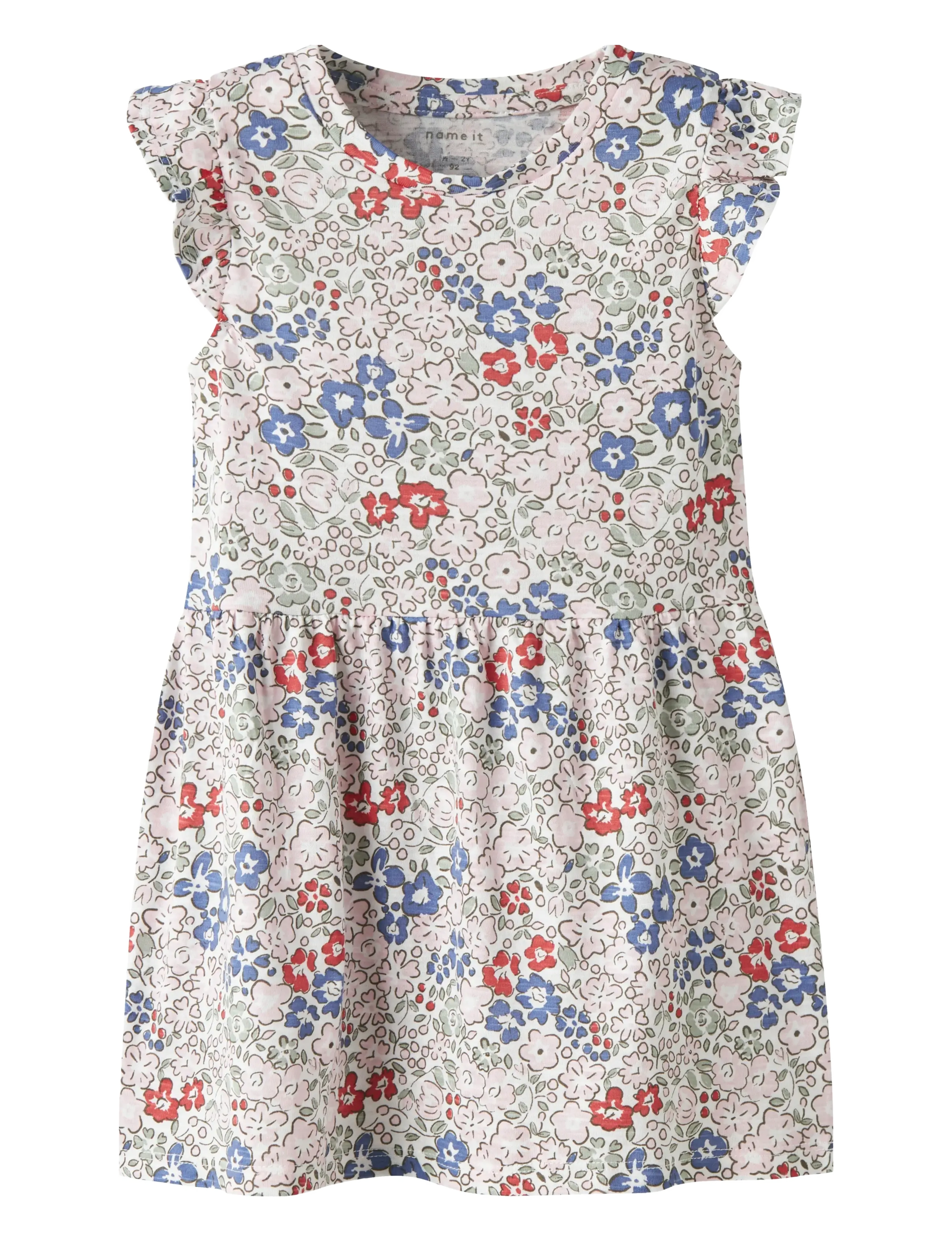 name it NMFHAILE CAP SL DRESS - Kjoler & Nederdele - BRIGHT WHITE / cream