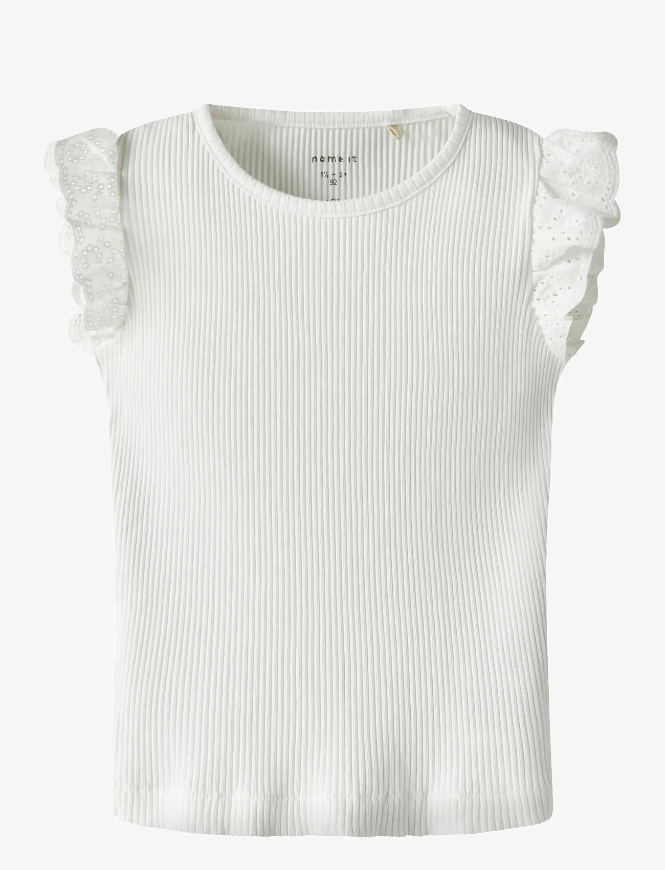 name it - NMFHALINA SS TOP - Ärmellose - bright white - 0