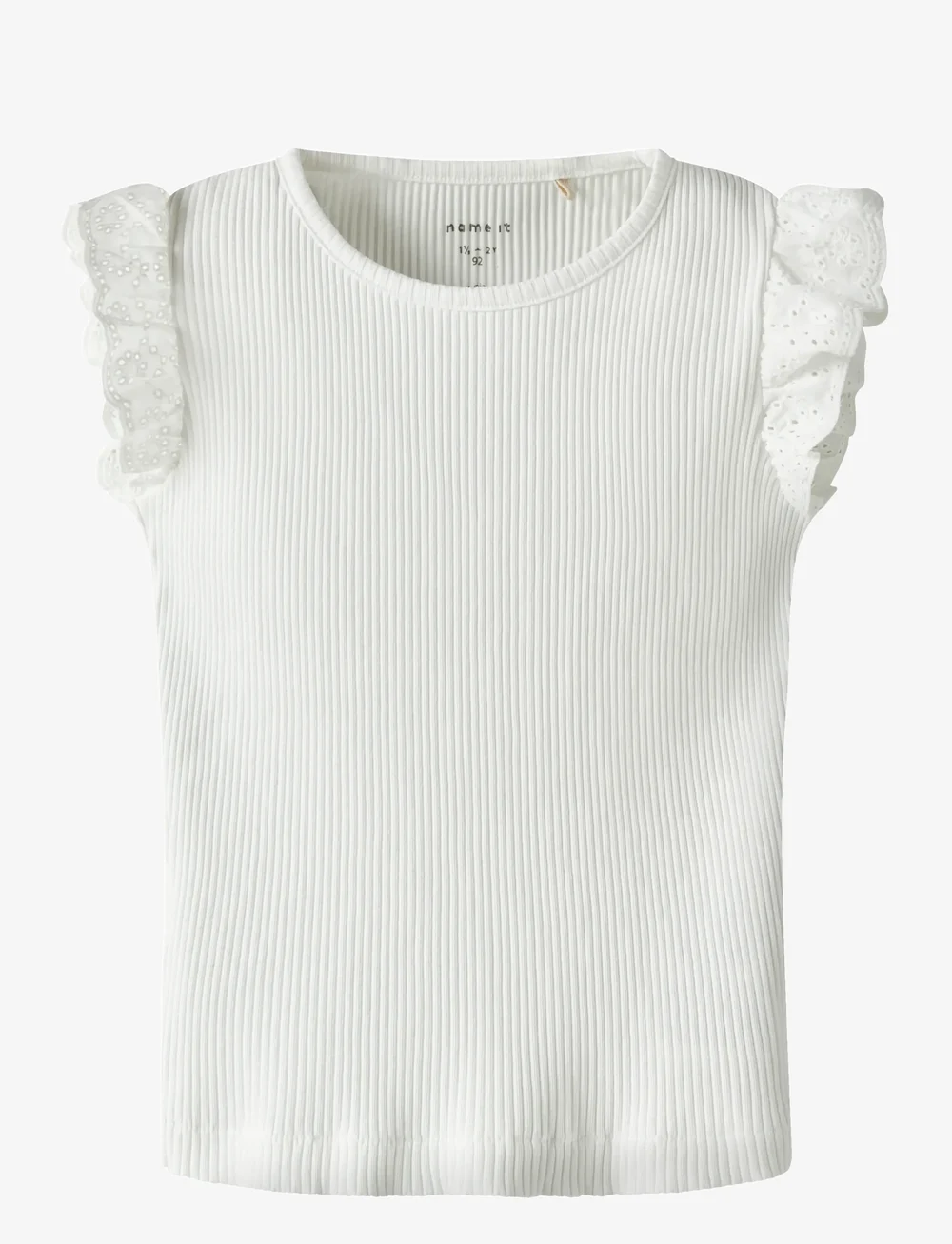 name it - NMFHALINA SS TOP - tanktops - bright white - 0