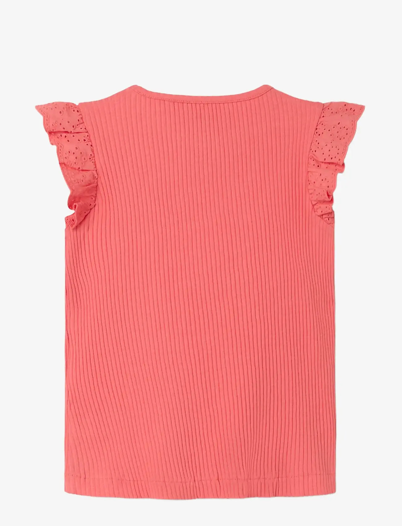 name it - NMFHALINA SS TOP - linnen - spiced coral - 1