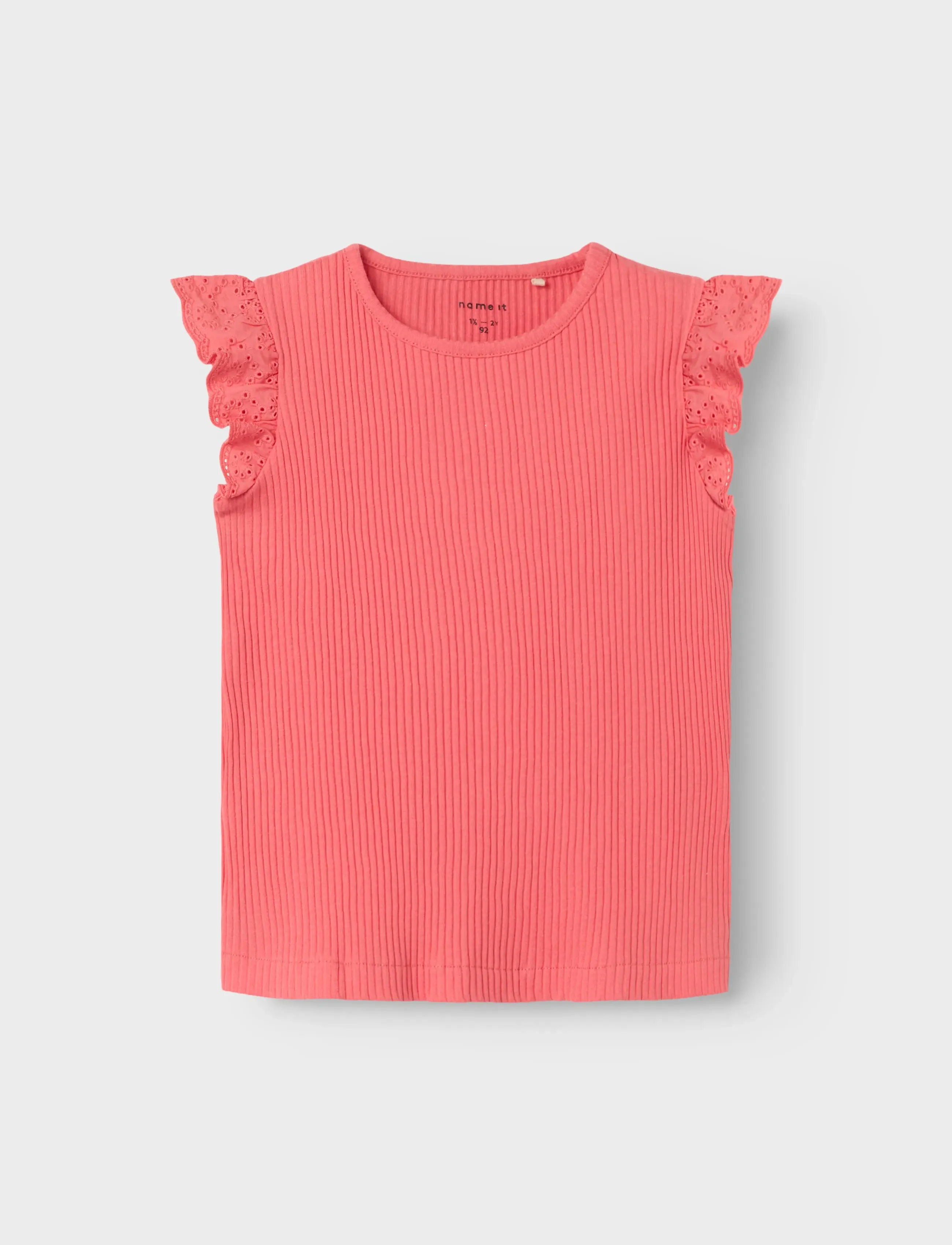 name it - NMFHALINA SS TOP - spiced coral - 2