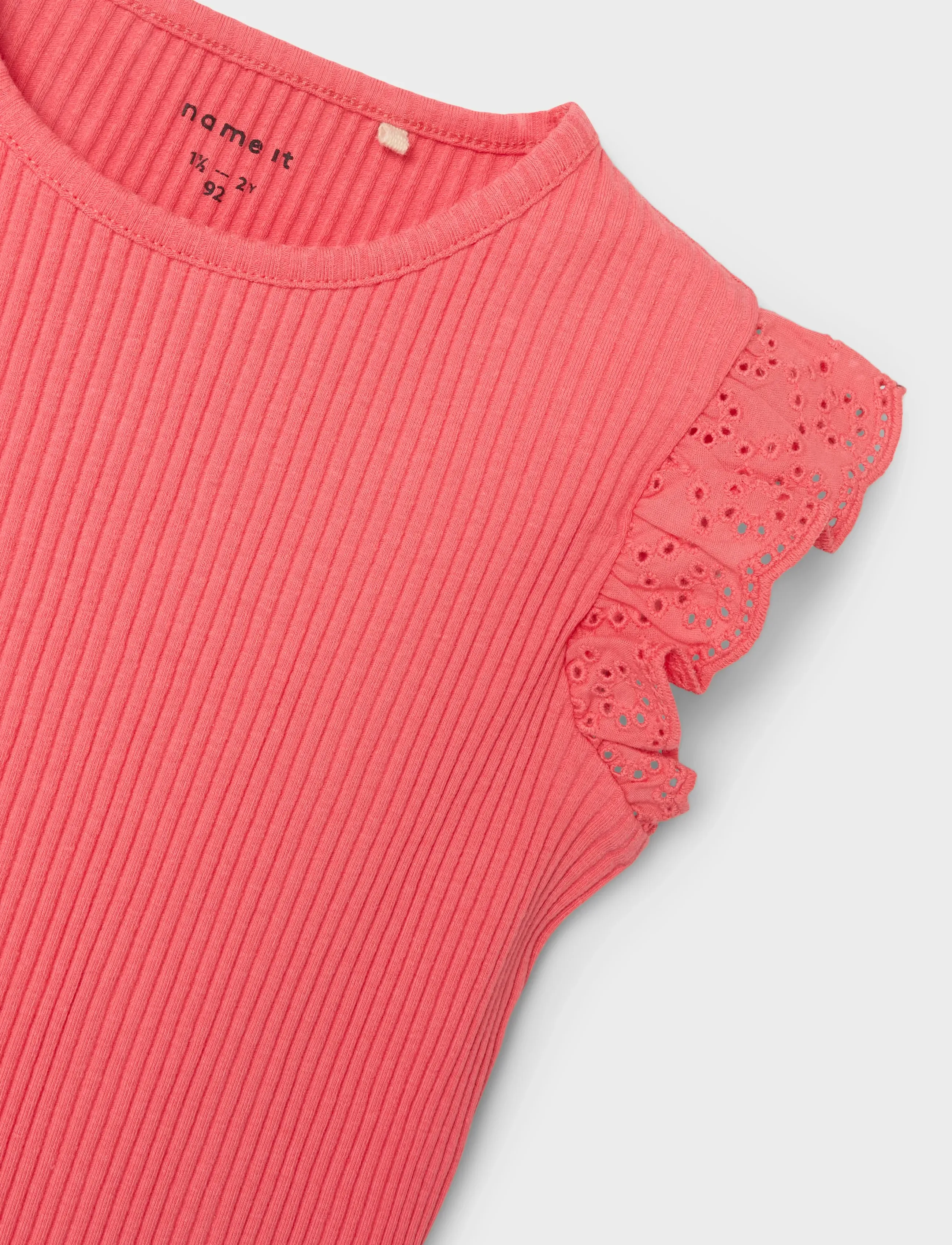 name it - NMFHALINA SS TOP - spiced coral - 3