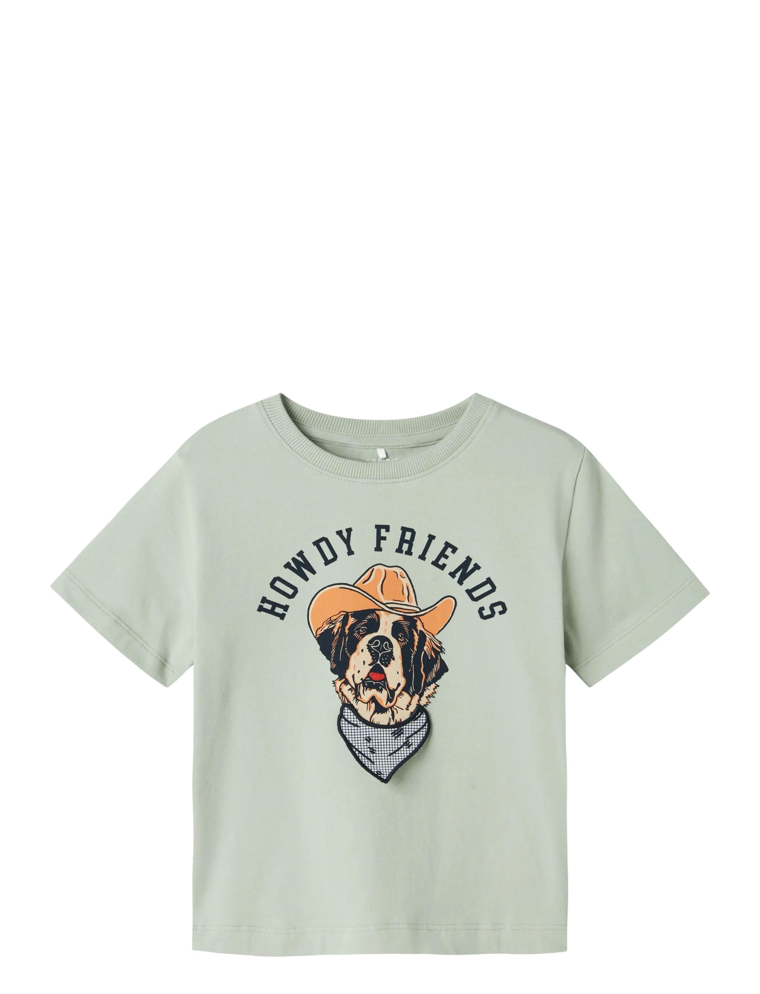 name it NMMHASSE NREG SS TOP - Overdele - AQUA GRAY / grey