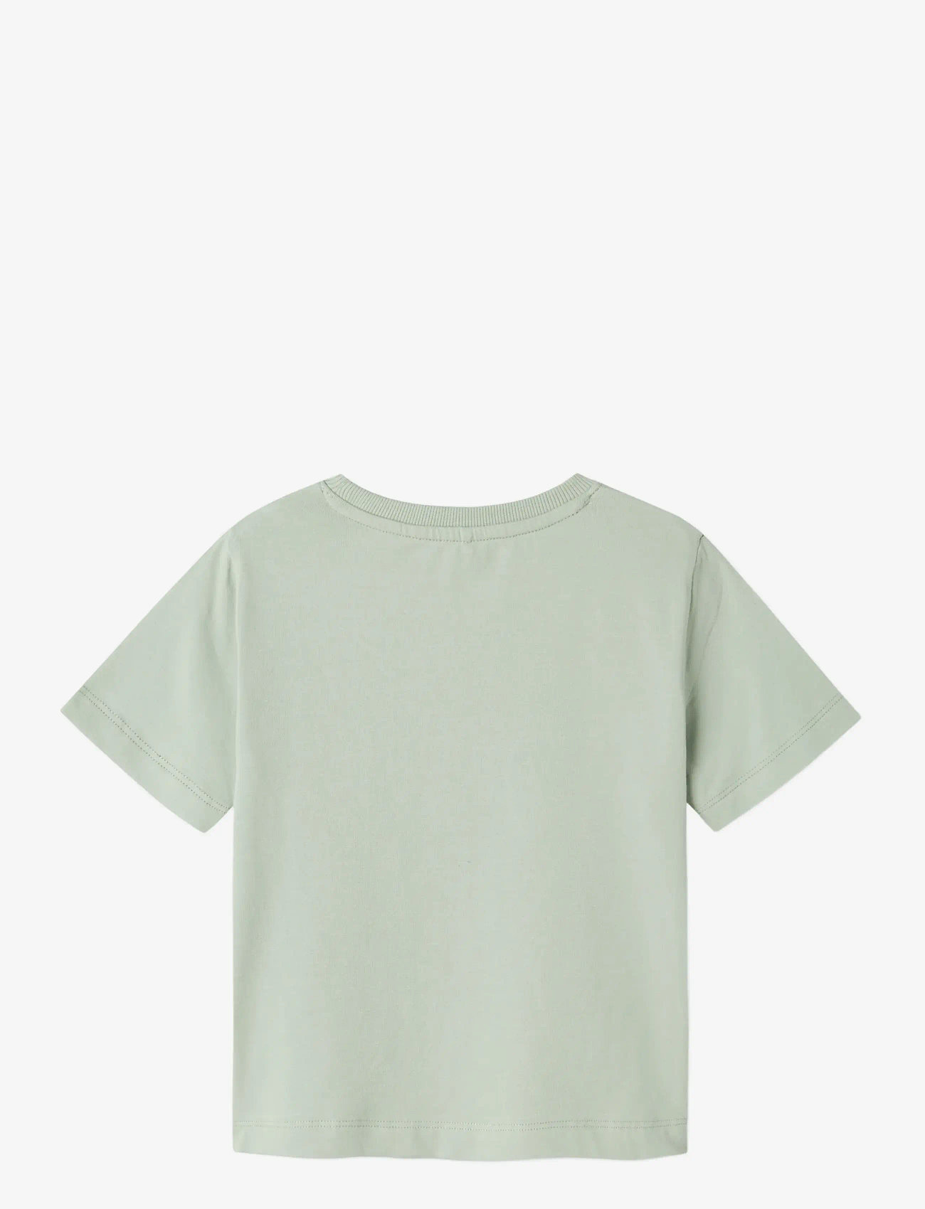 name it - NMMHASSE NREG SS TOP - krótki rękaw - aqua gray - 2