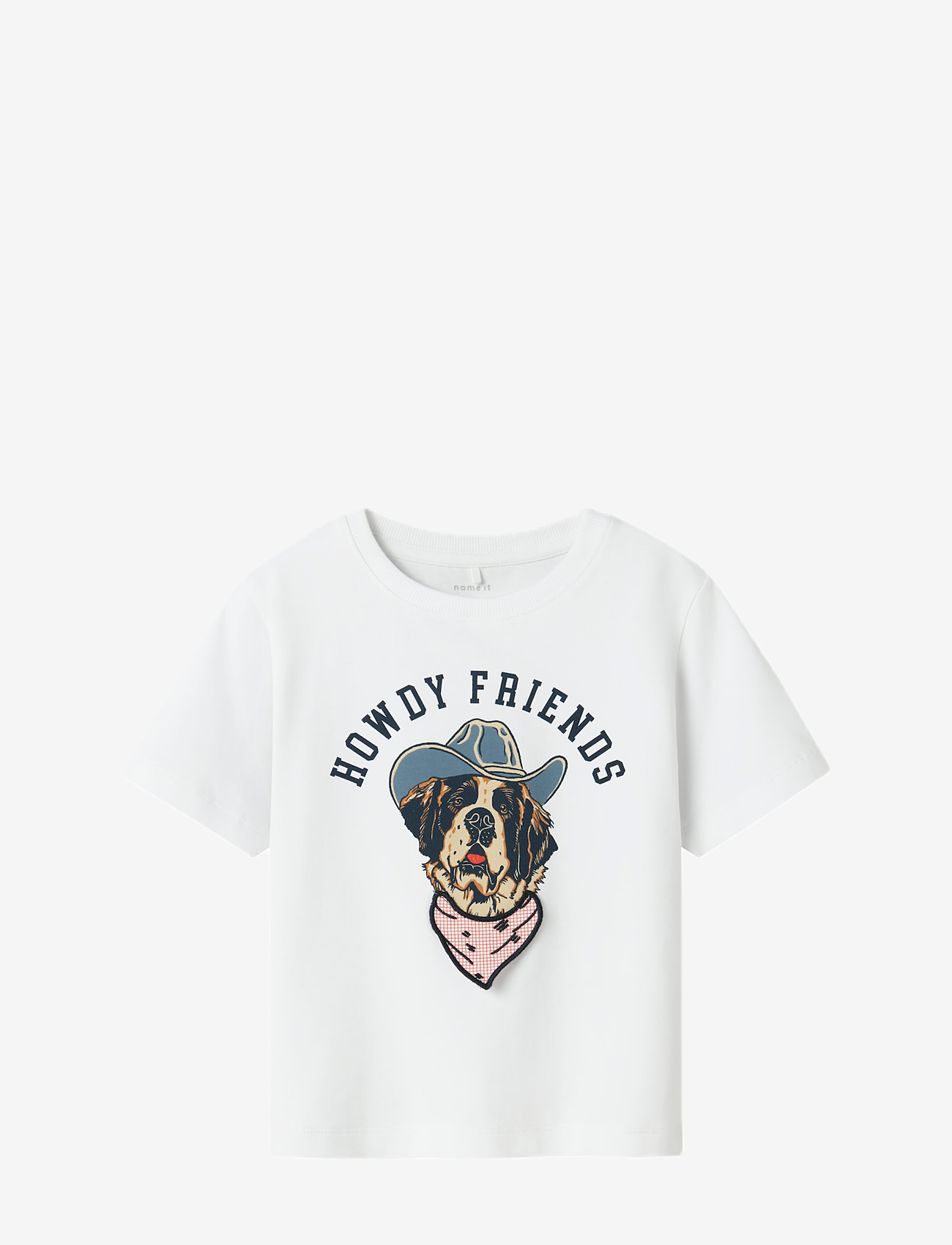 name it - NMMHASSE NREG SS TOP - kortærmede t-shirts - bright white - 0