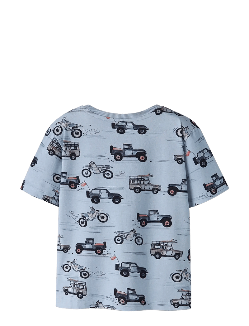 name it - NMMHELSA NREG SS TOP - kurzärmelige - blue fog - 1