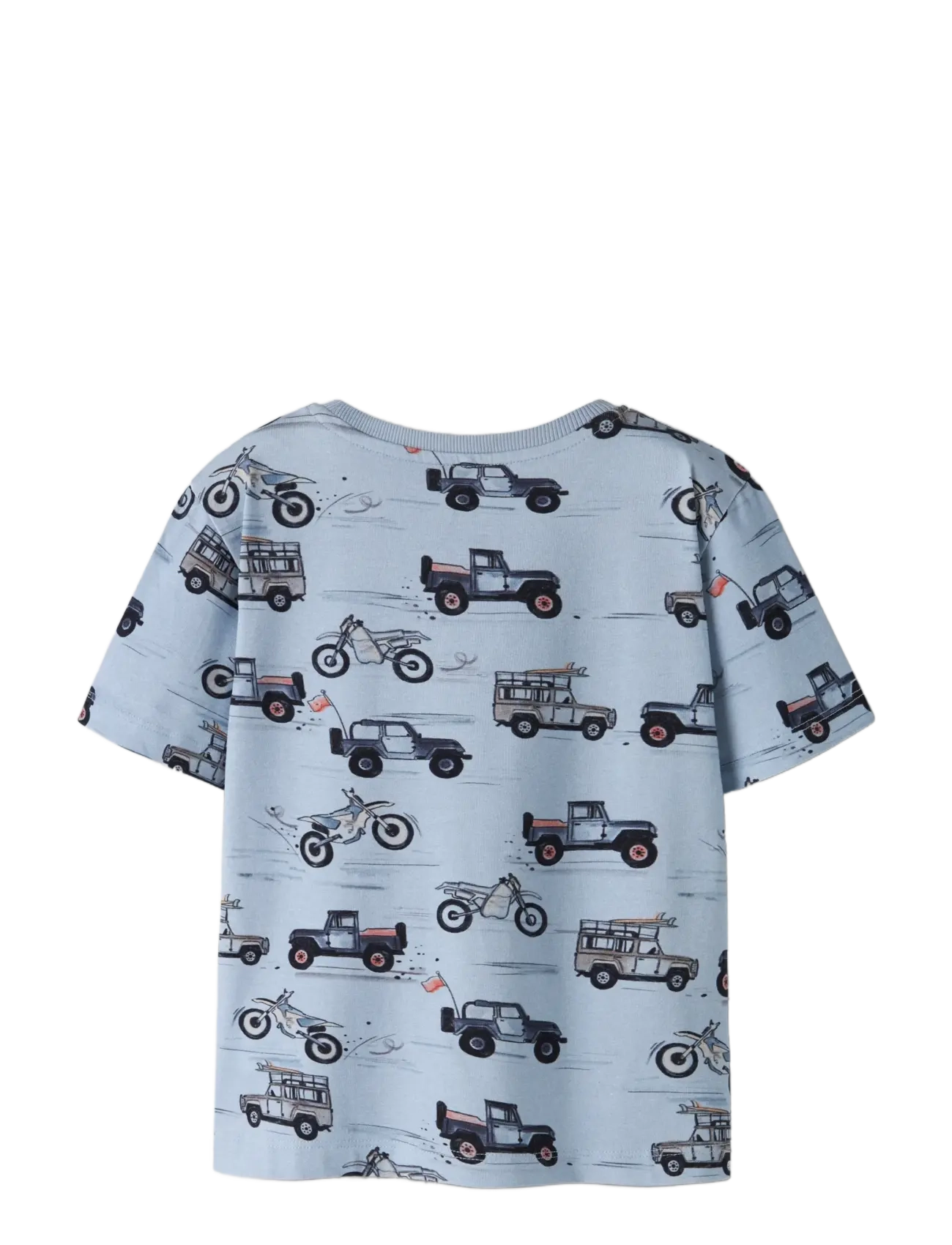 name it - NMMHELSA NREG SS TOP - t-shirts - blue fog - 1