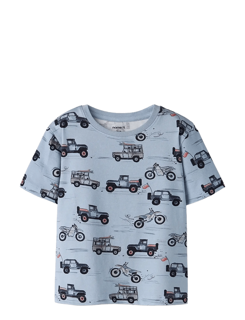 name it - NMMHELSA NREG SS TOP - kurzärmelige - blue fog - 2