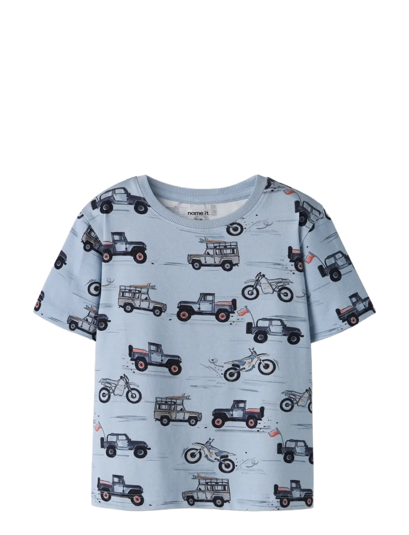 name it - NMMHELSA NREG SS TOP - t-shirts - blue fog - 2
